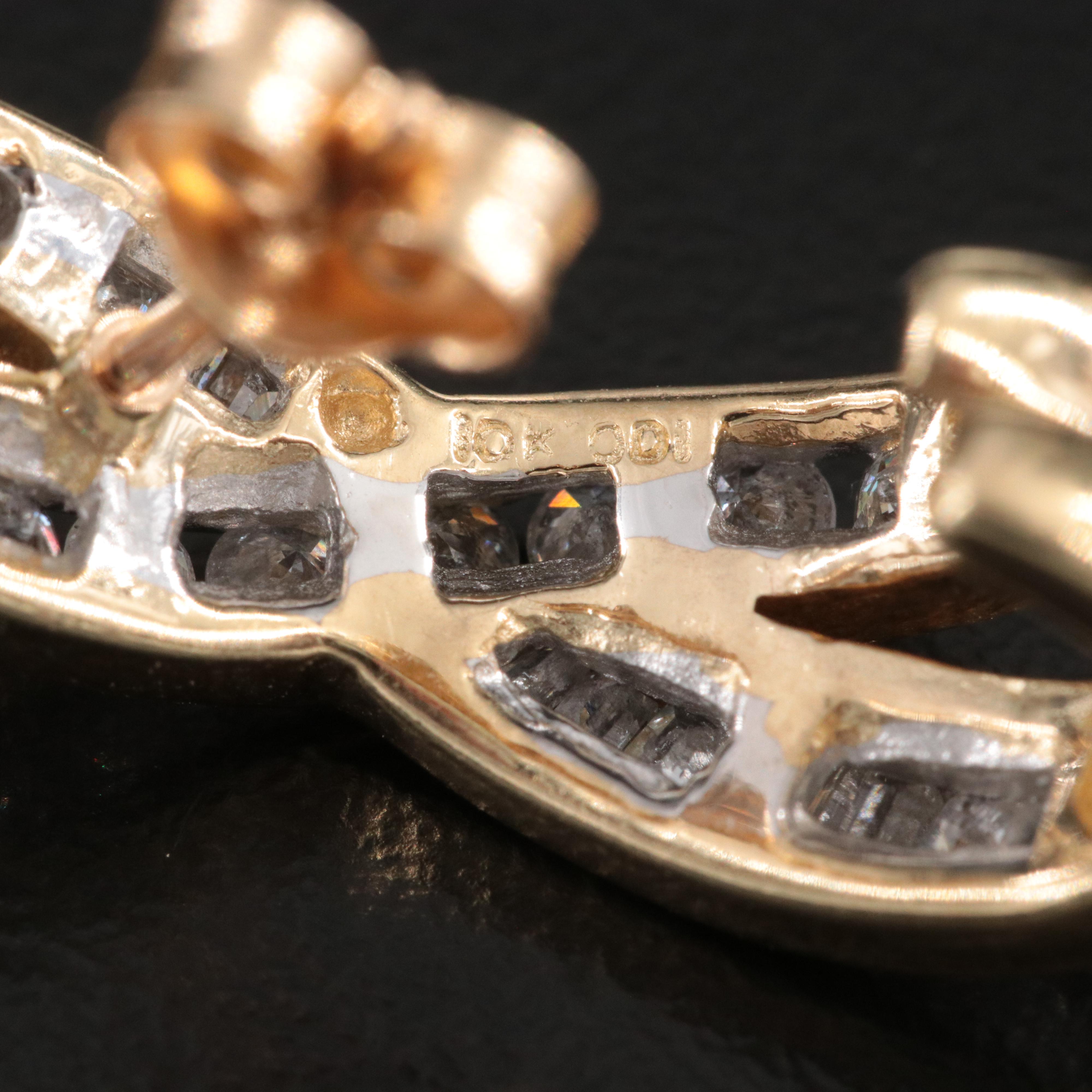 10K 0.68 CTW Diamond Earrings