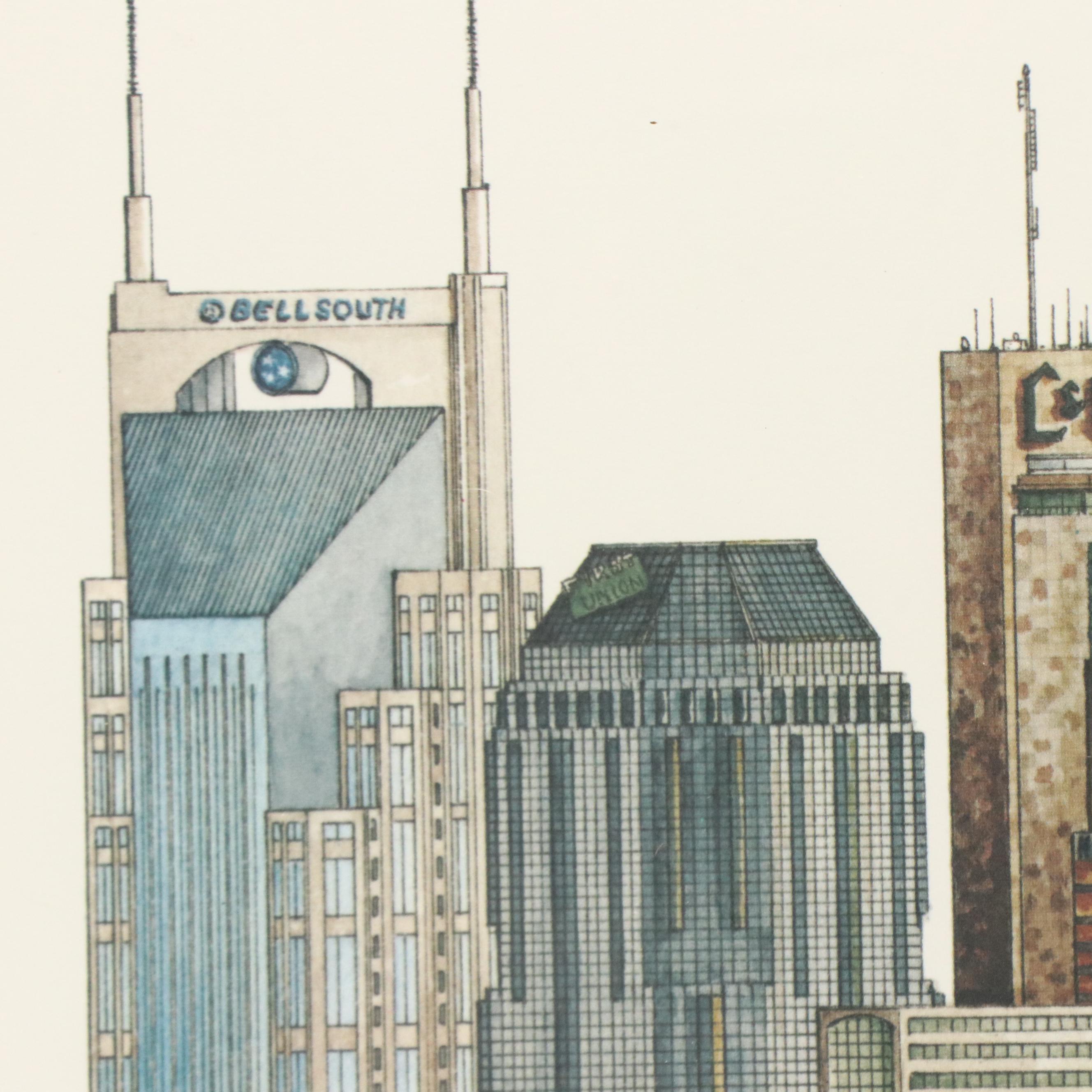 Phil Ponder Offset Lithograph "Bicentennial," 1996