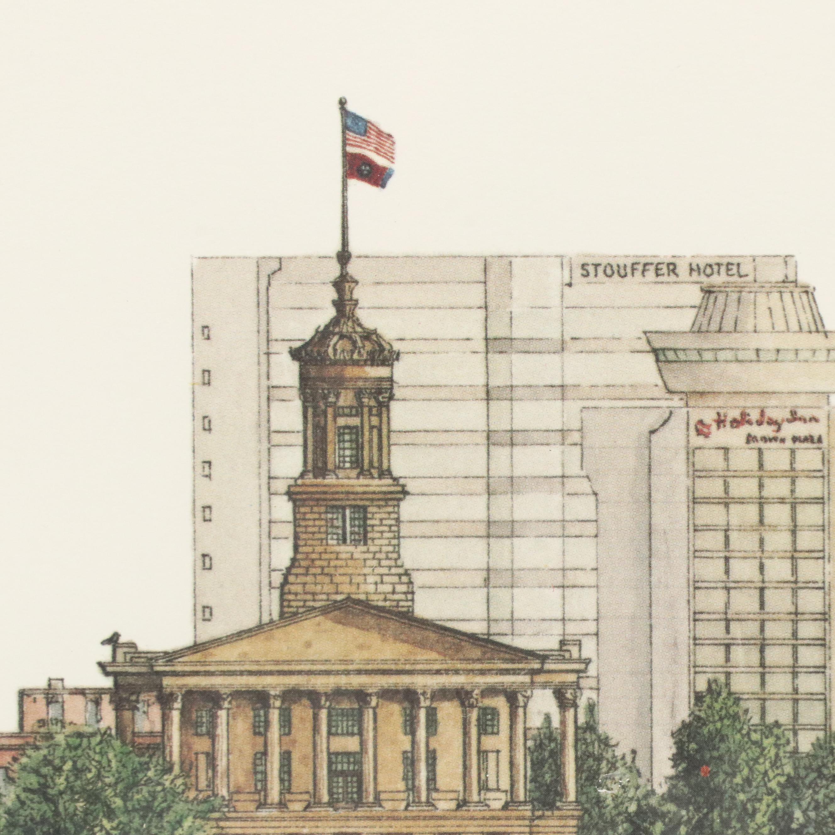 Phil Ponder Offset Lithograph "Bicentennial," 1996