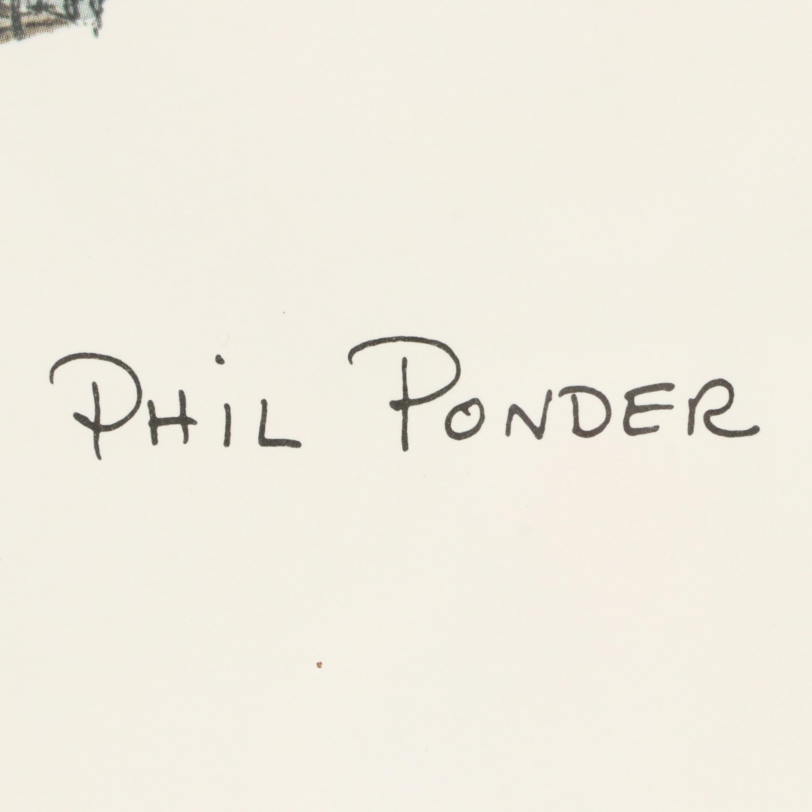 Phil Ponder Offset Lithograph "Bicentennial," 1996