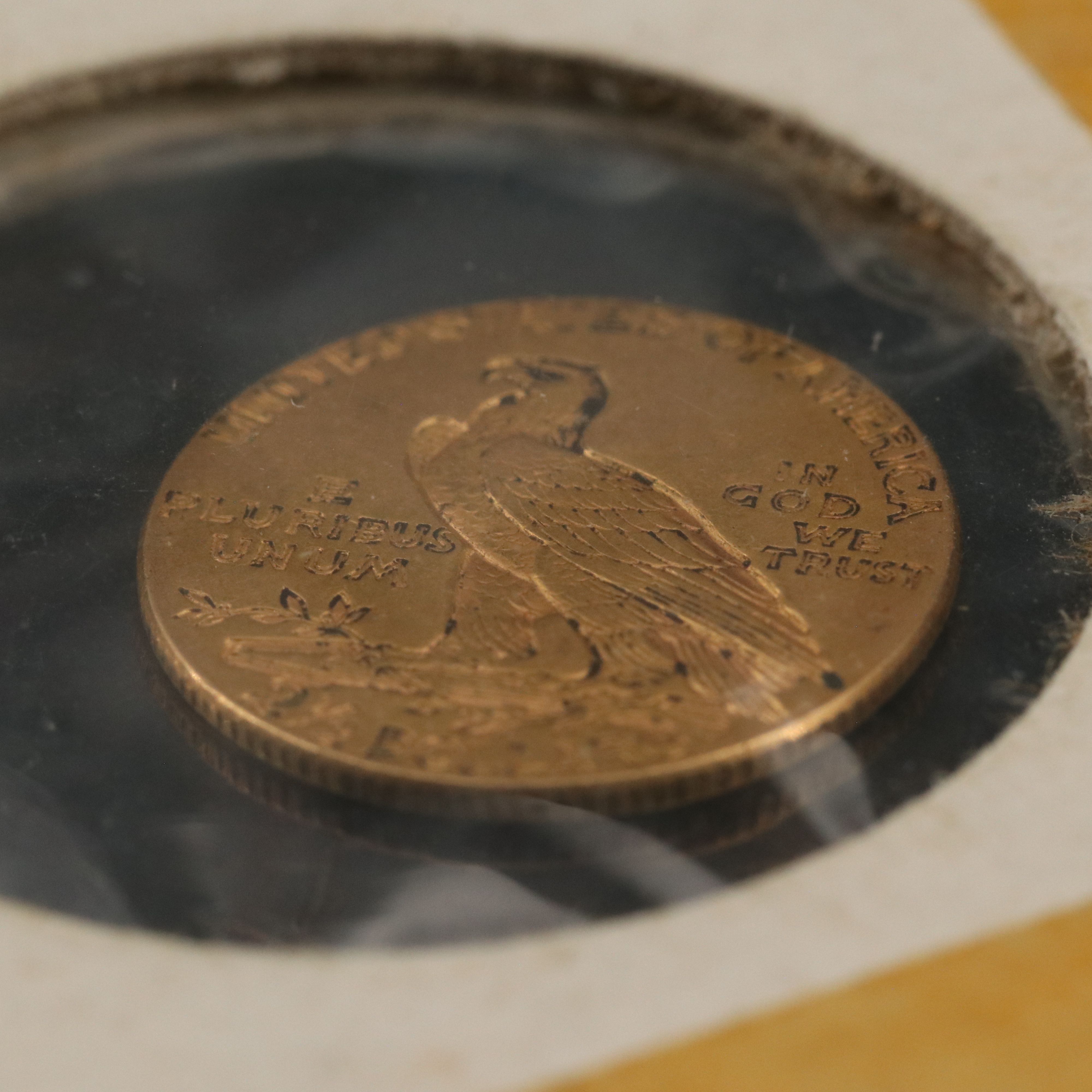 1927 Indian Head $2.50 Gold Quarter Eagle Coin