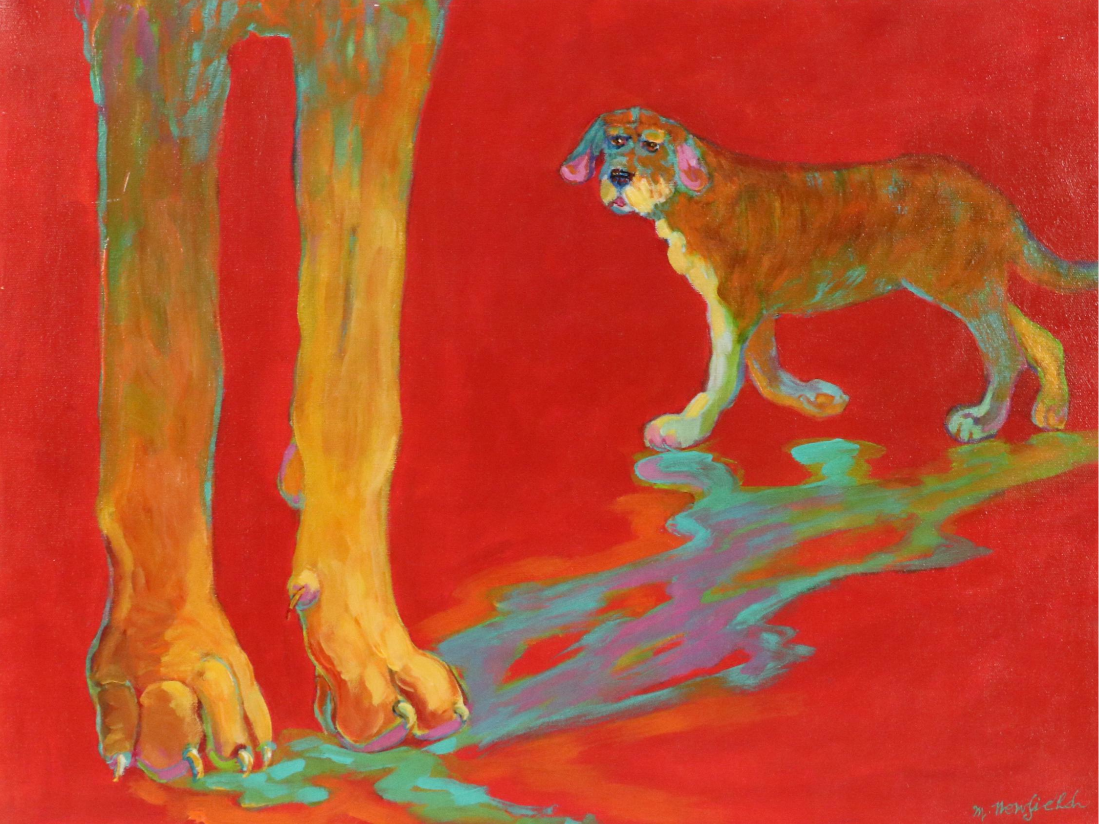 Martha Newfield Vibrant Modern Oil Painting, 21st Century