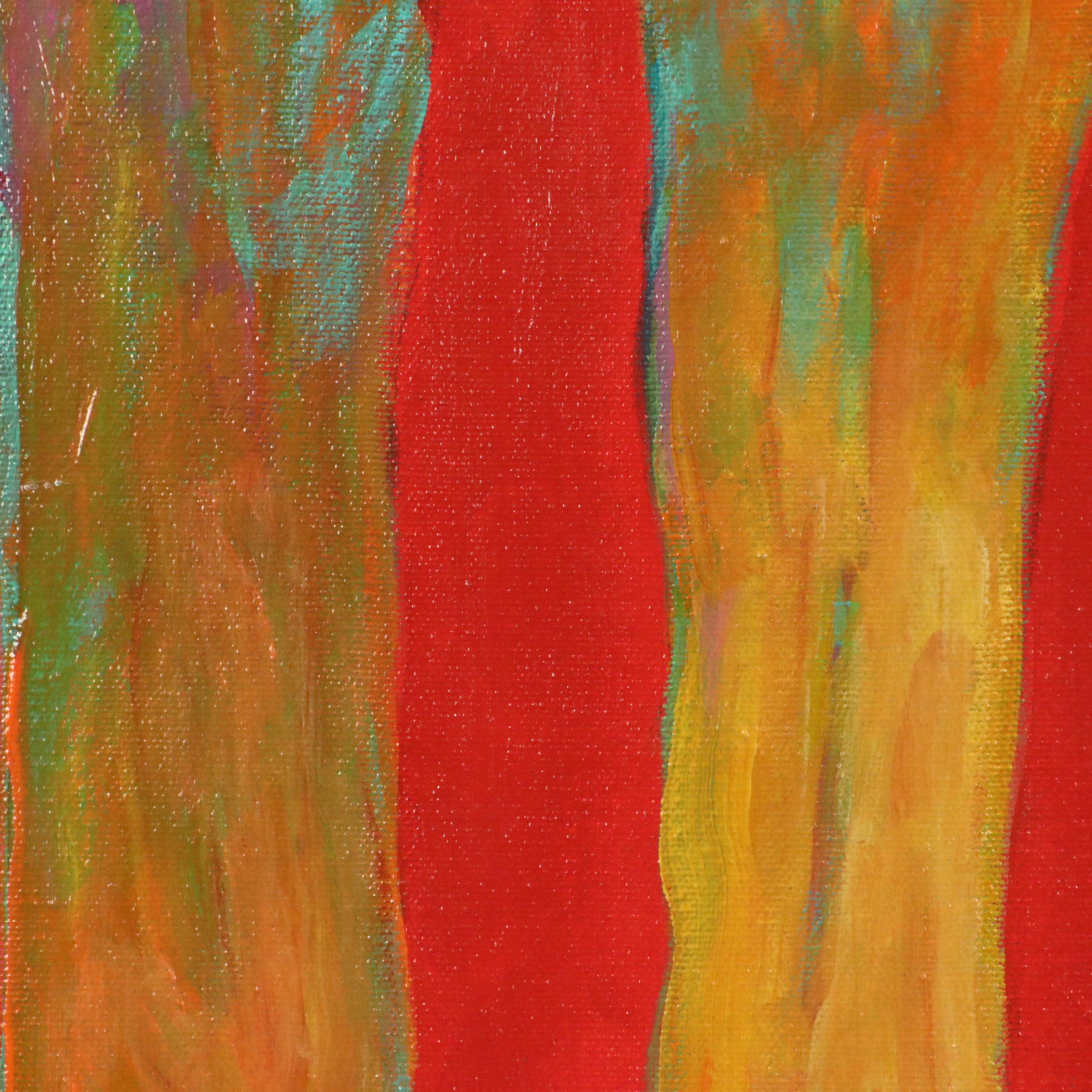 Martha Newfield Vibrant Modern Oil Painting, 21st Century