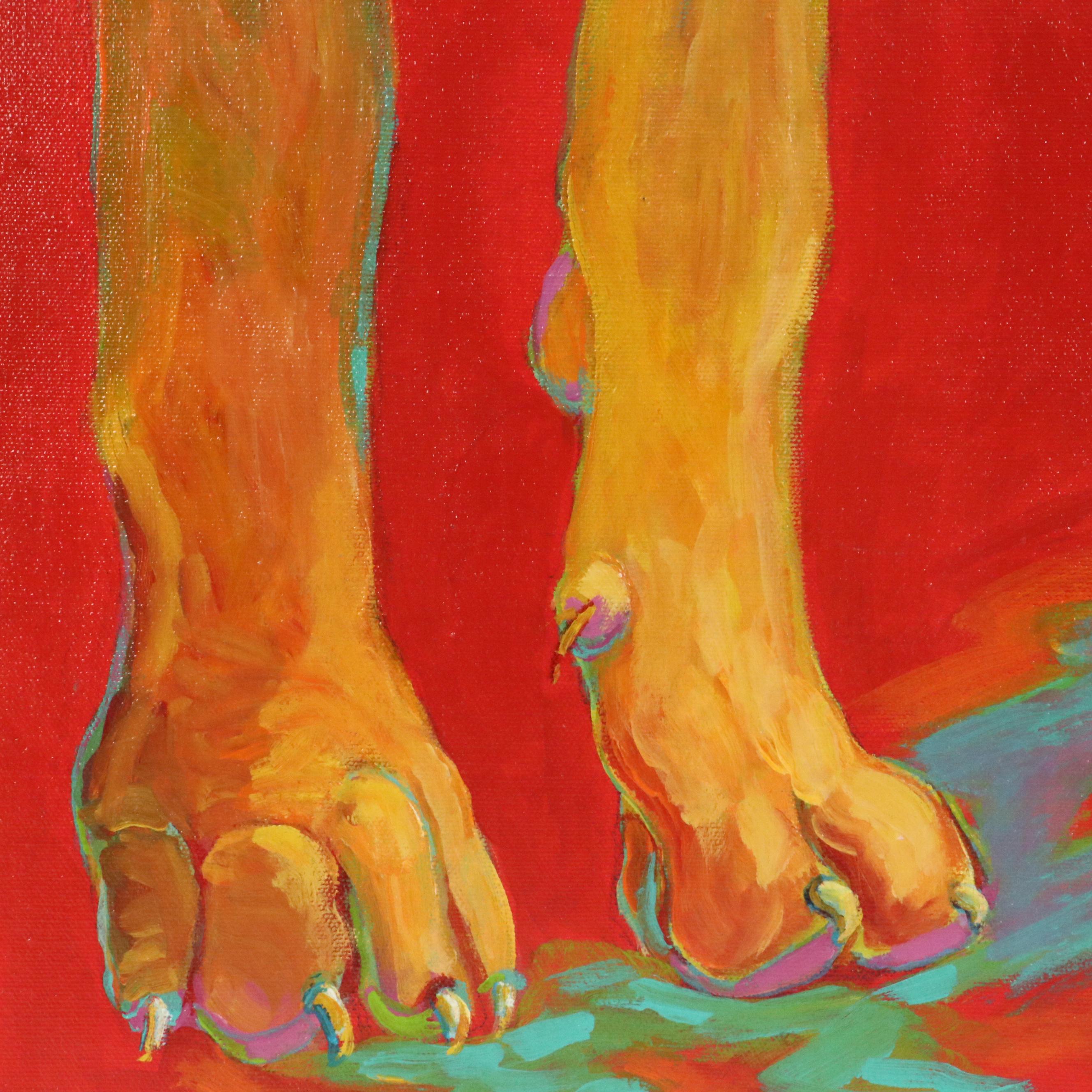 Martha Newfield Vibrant Modern Oil Painting, 21st Century