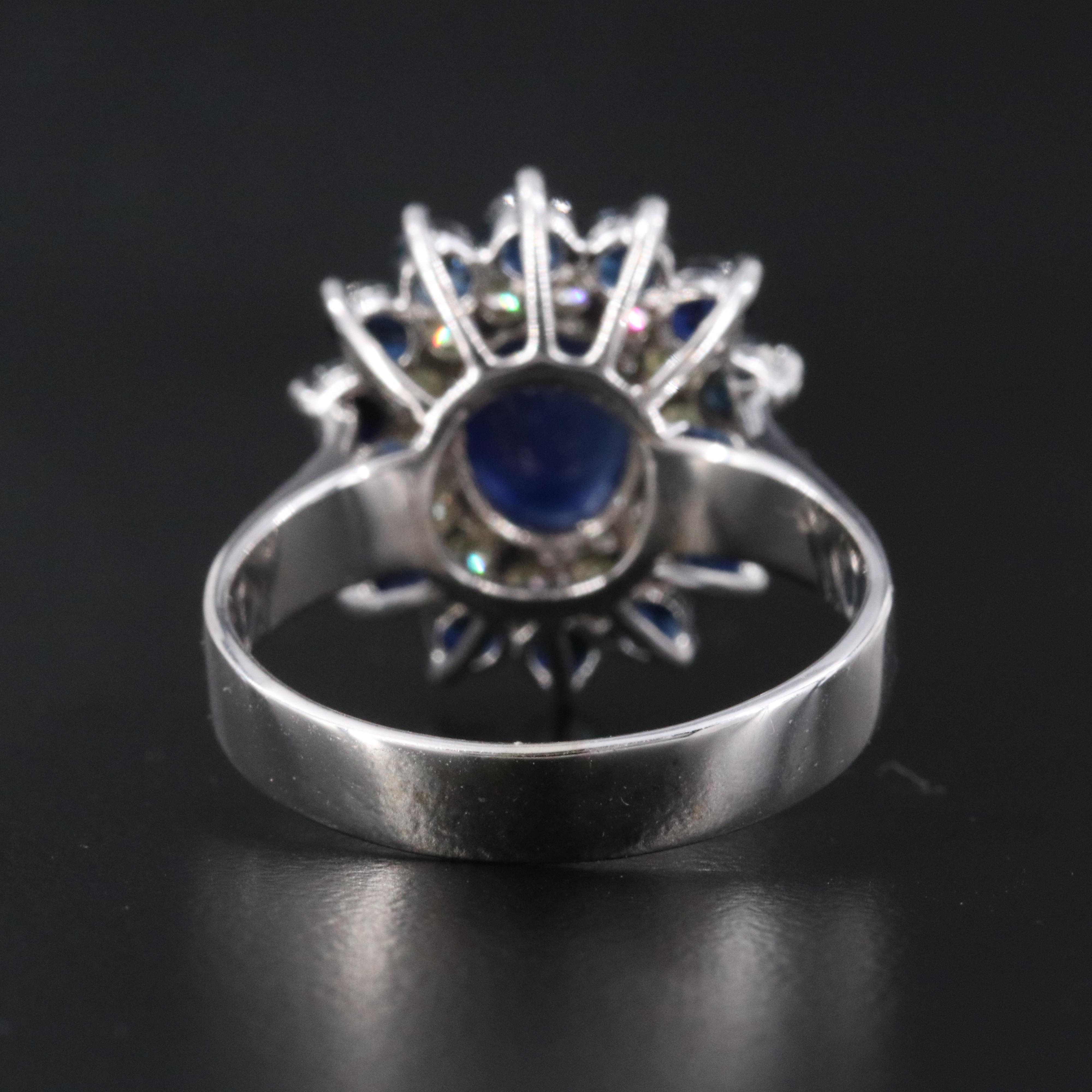 14K 1.20 CT Sapphire and Diamond Ring