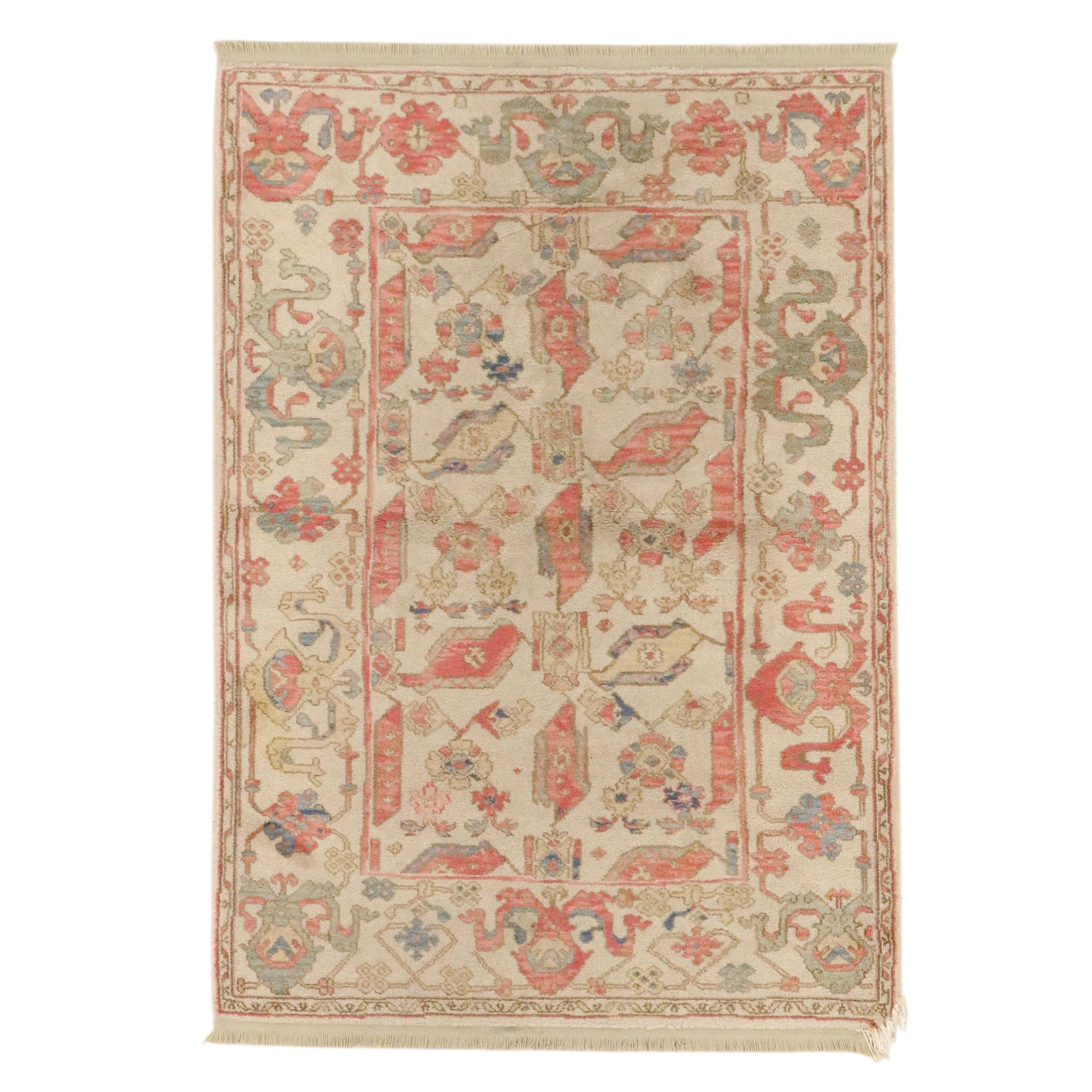 3'11 x 5'10 Machine Made Persian Style Area Rug