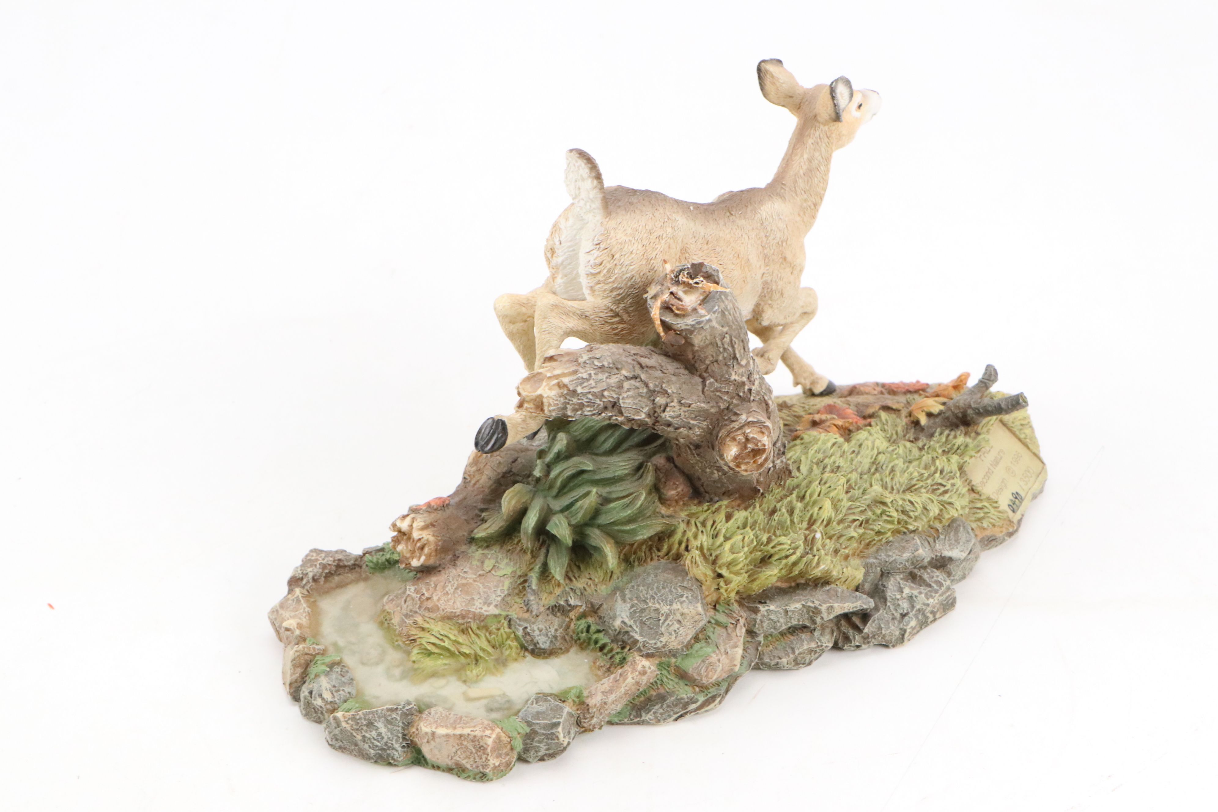Second Nature Designs "Fall" Resin Deer Figurine with Other Décor