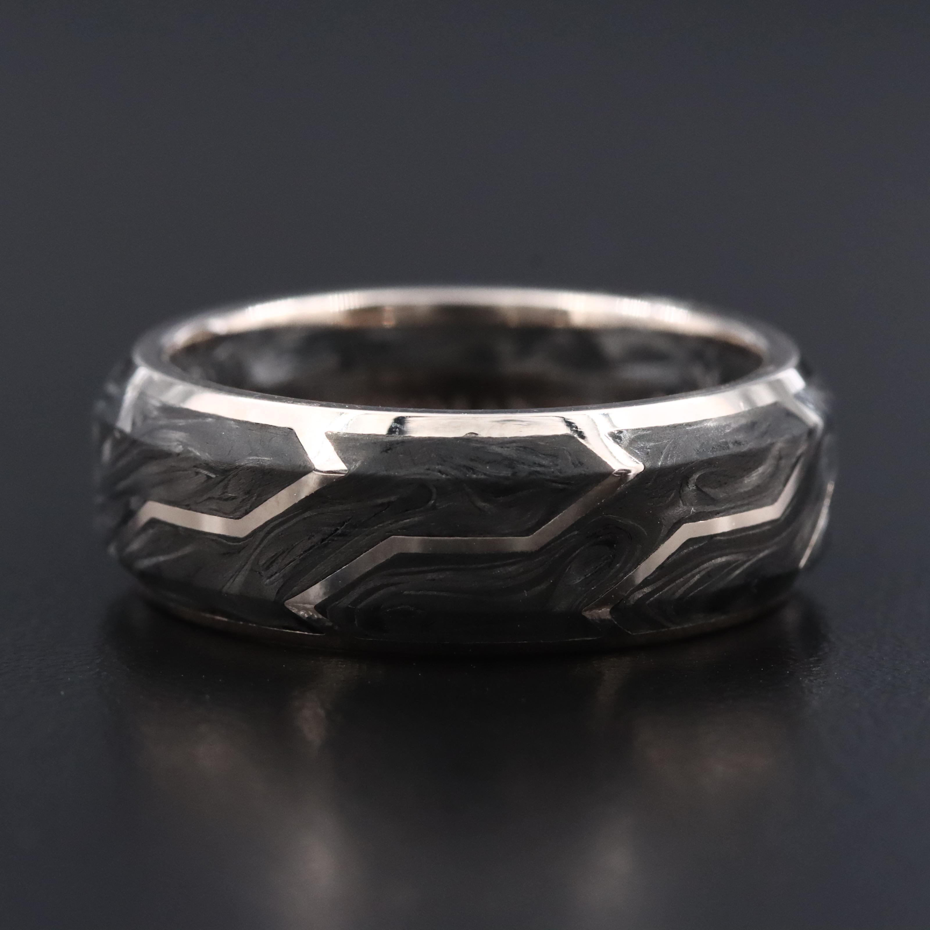 David Yurman 18K Forged Carbon Band