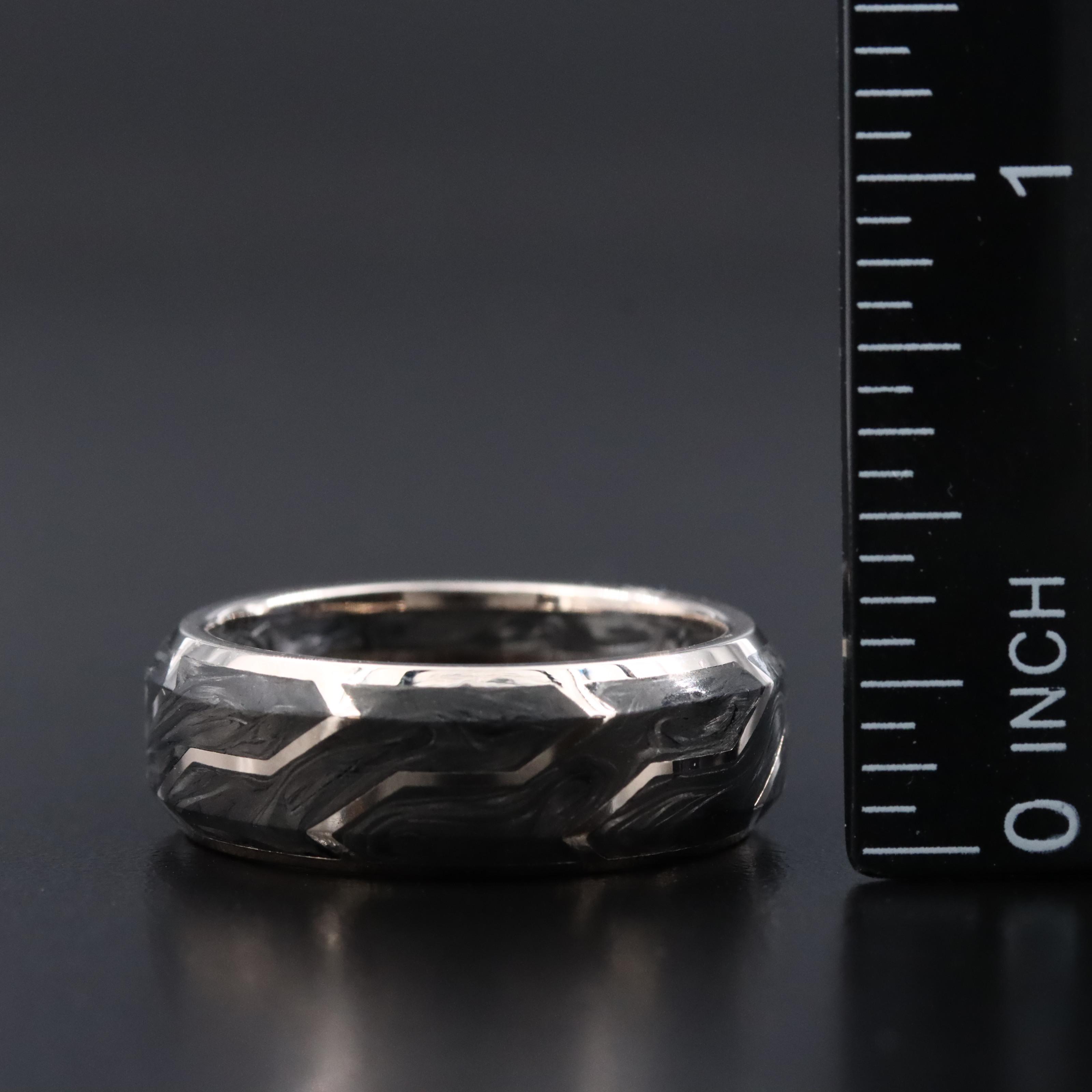 David Yurman 18K Forged Carbon Band