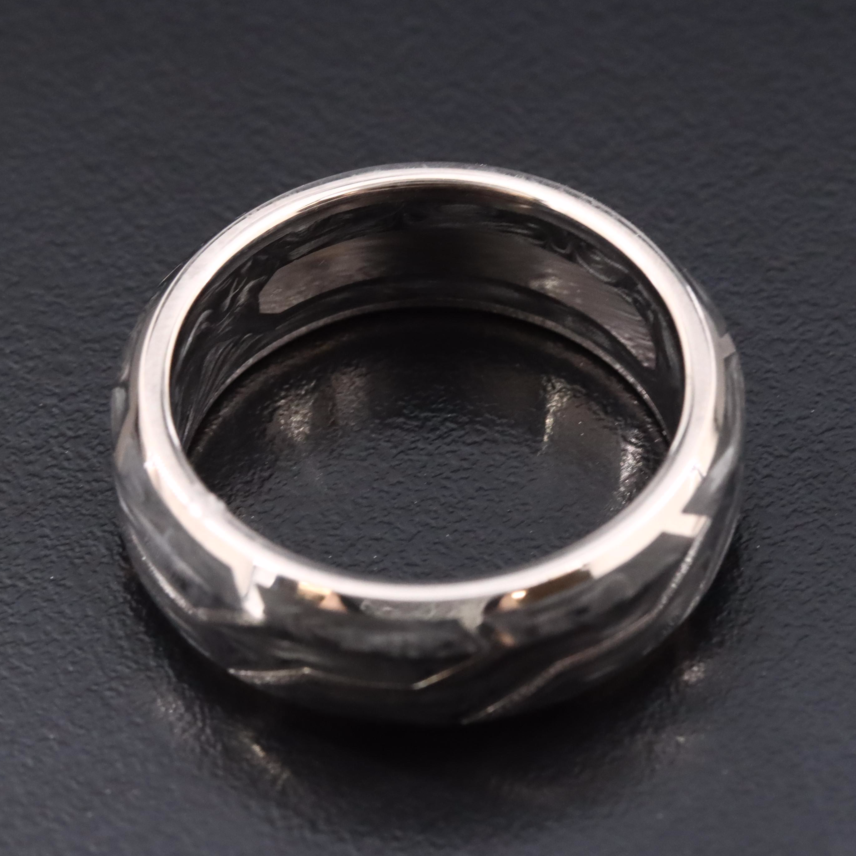 David Yurman 18K Forged Carbon Band