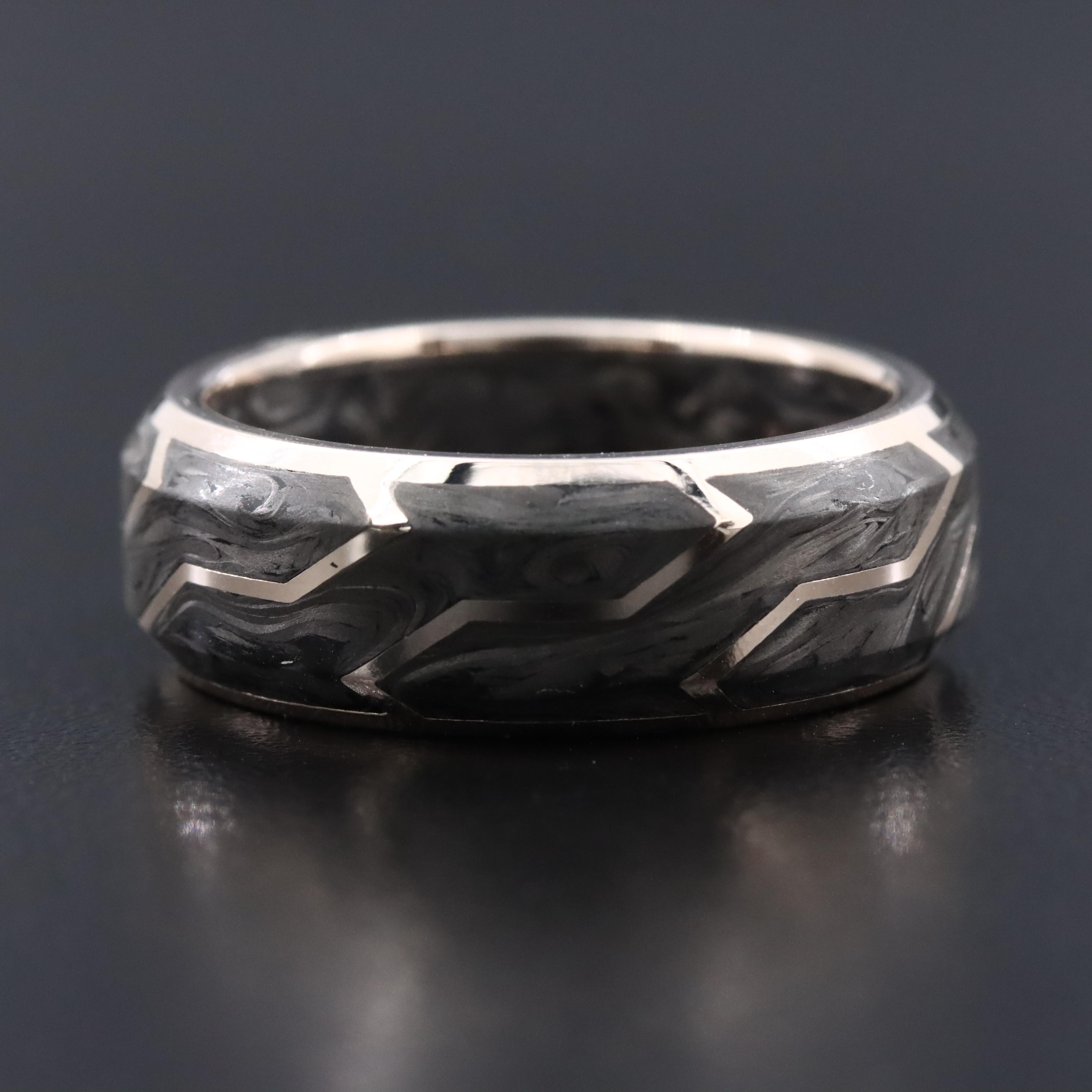 David Yurman 18K Forged Carbon Band