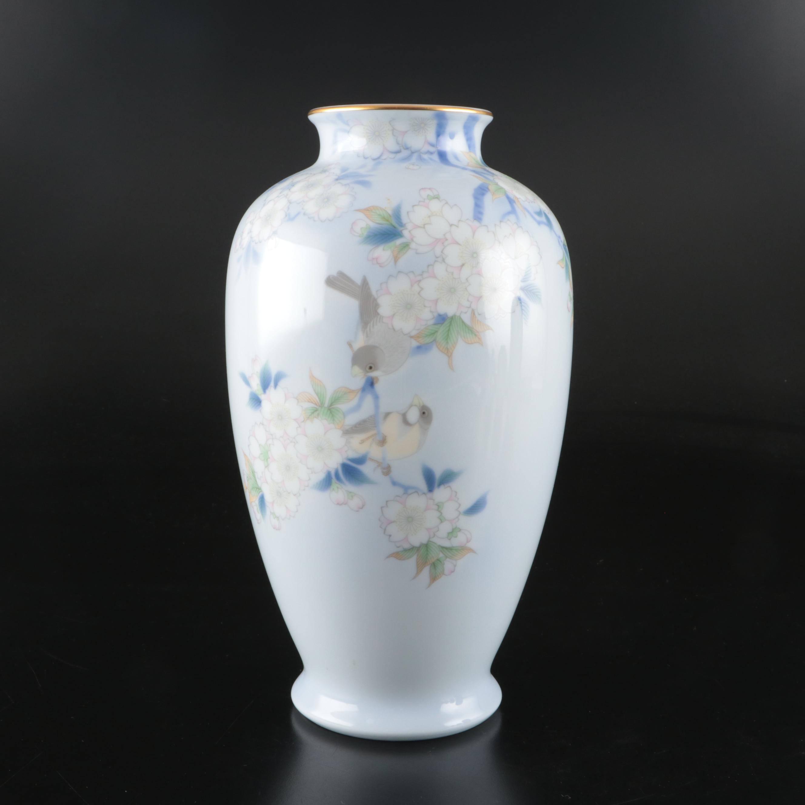Japanese Fukugawa Seiji and Other Porcelain Vases