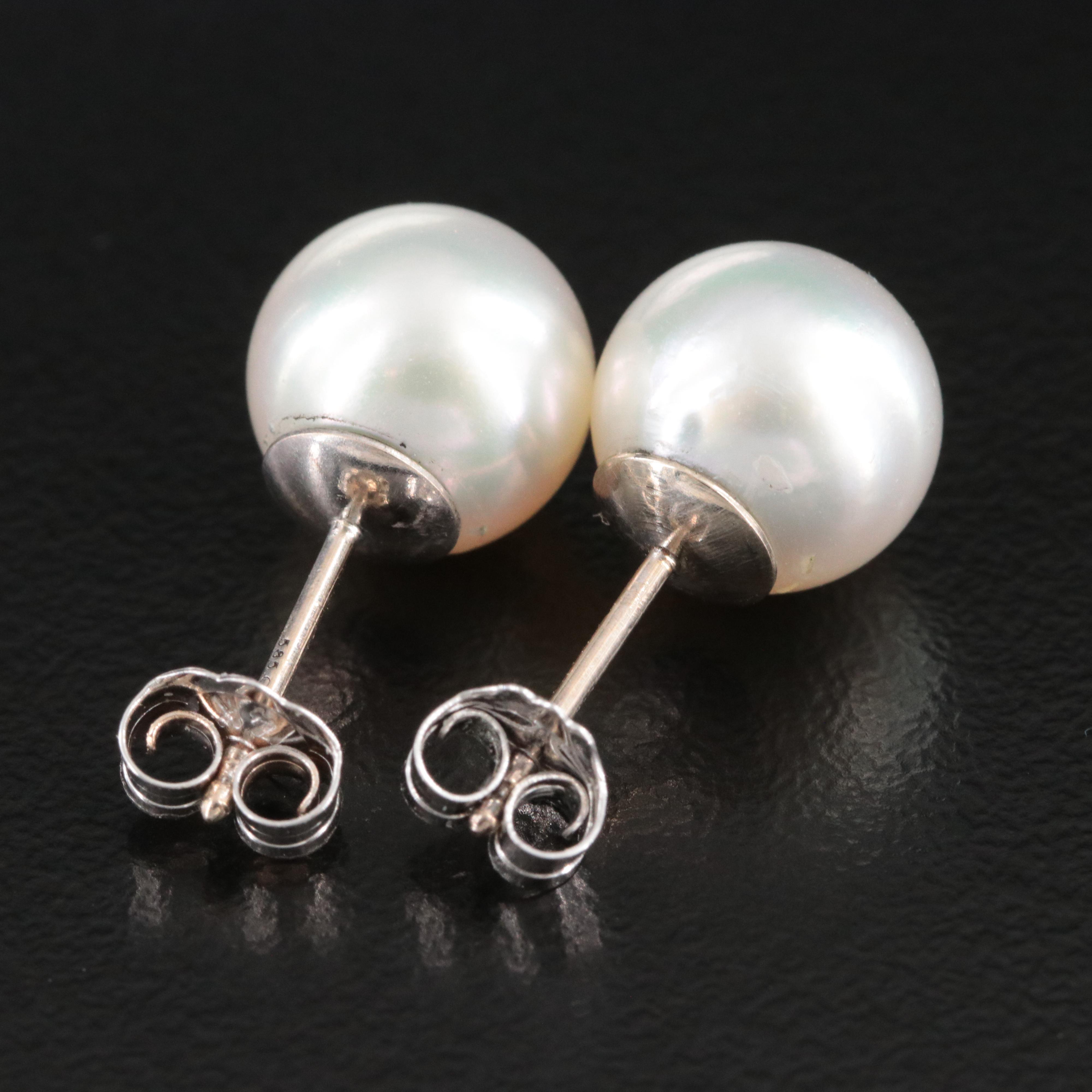 14K Pearl Earrings