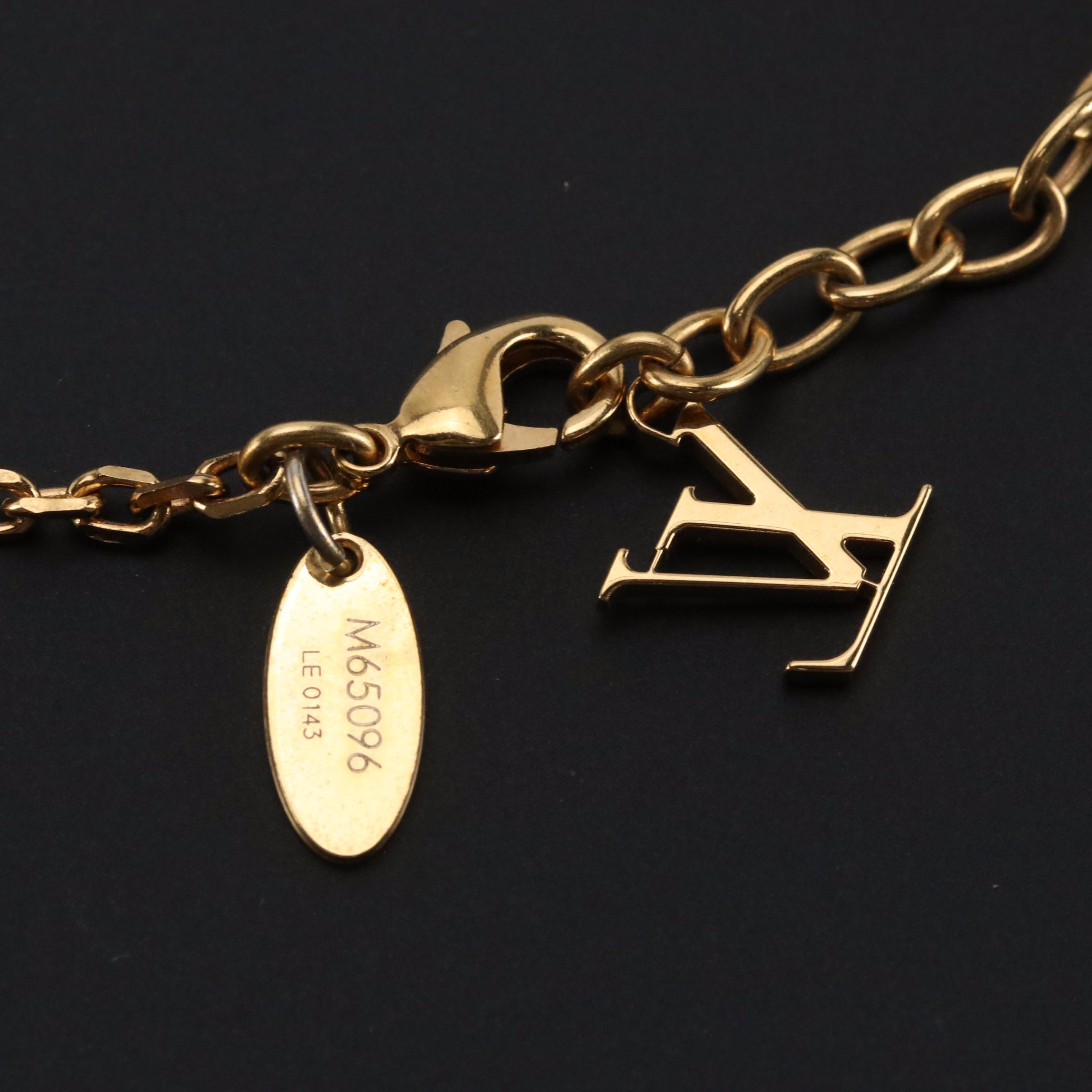 Louis Vuitton Crystal Gamble Station Necklace
