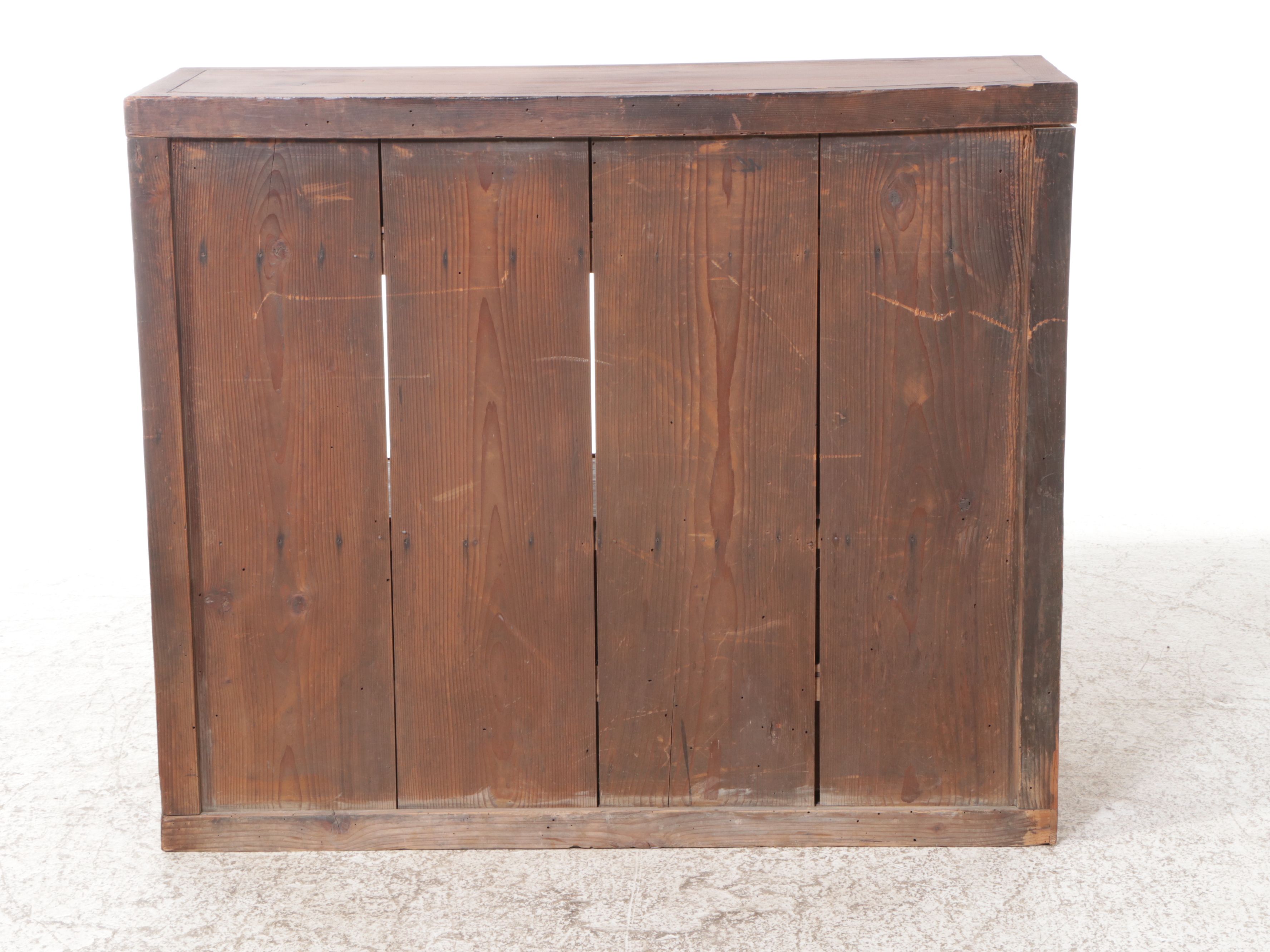 Japanese Meiji Style Wood and Iron Choba-Dansu Merchant's Chest