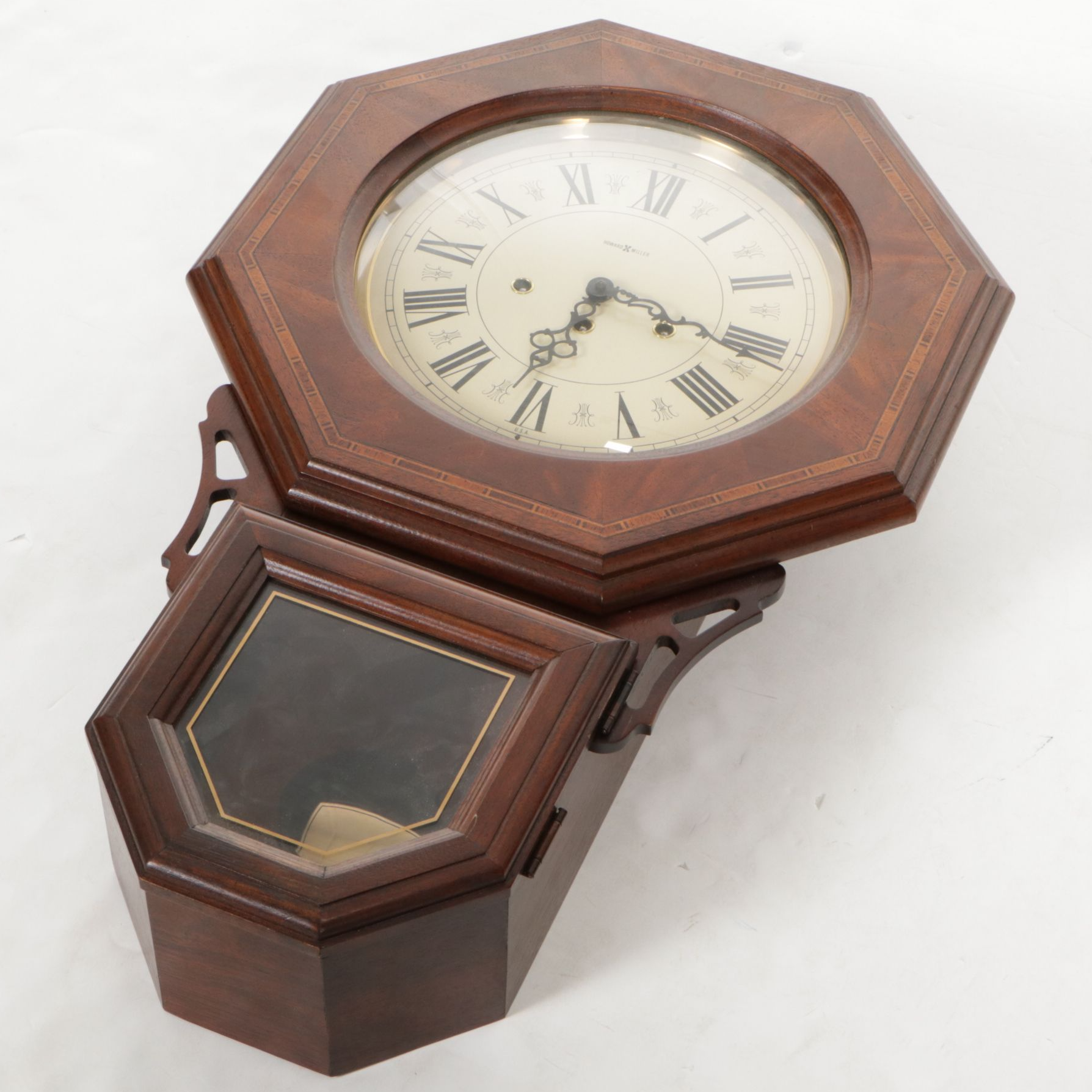 Howard Miller Wooden Schoolhouse Wall Clock