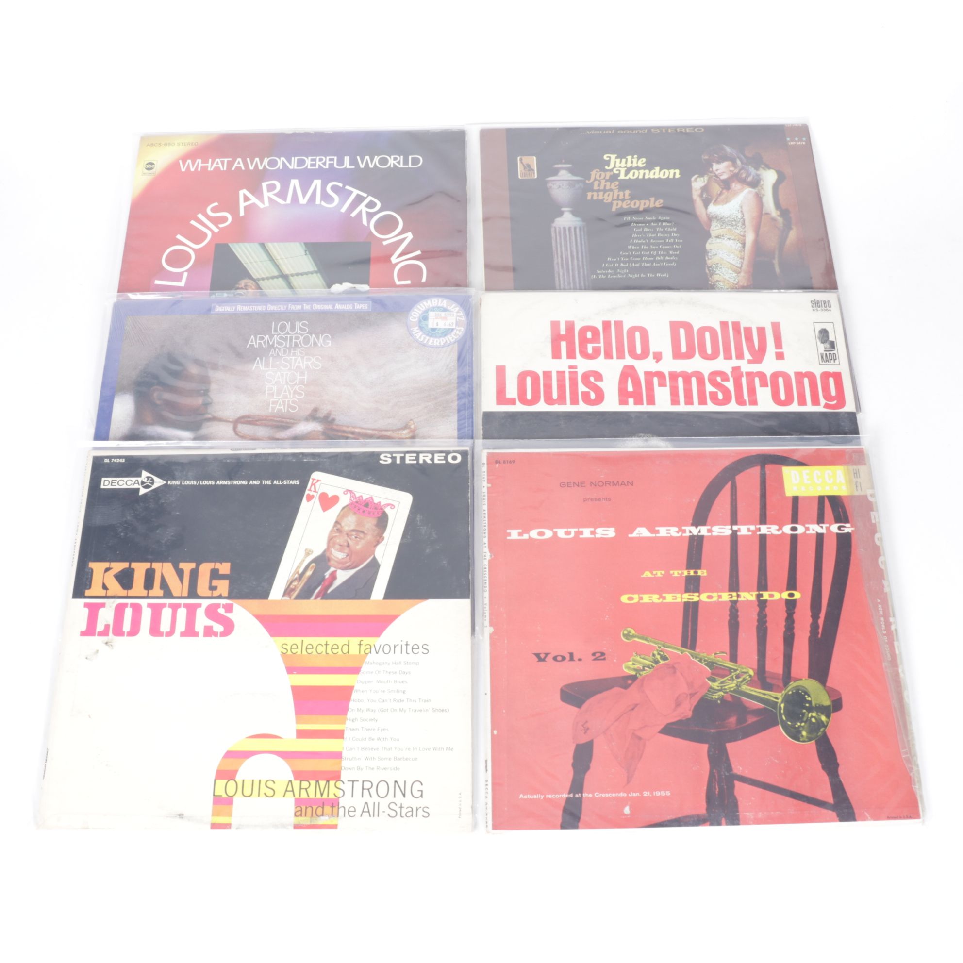 Julie London, Louis Armstrong and More Vinyl Record Albums