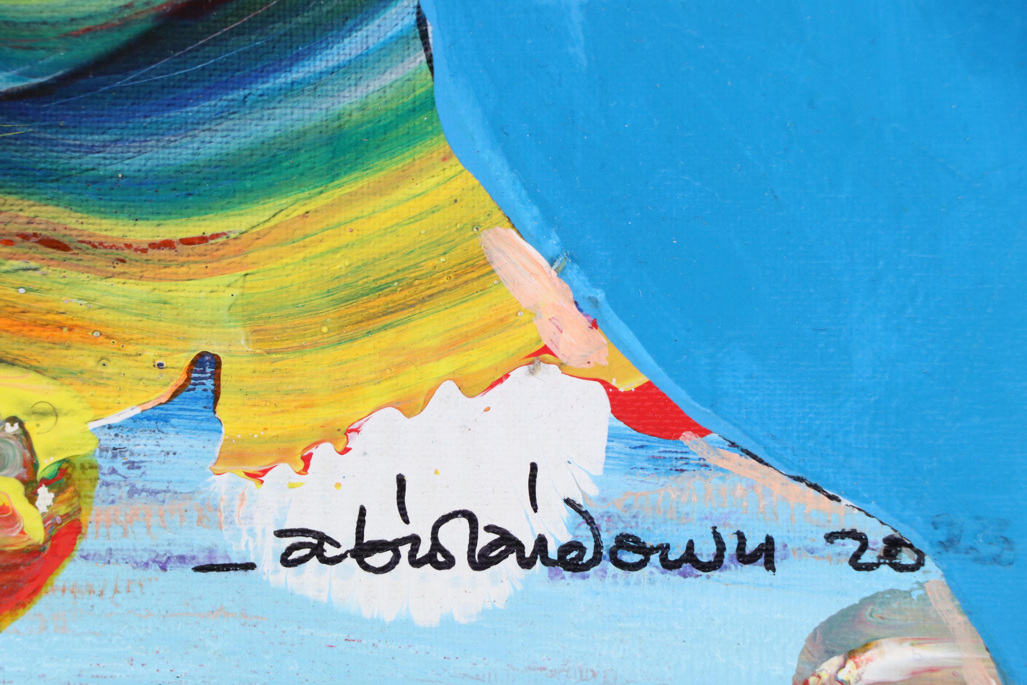 Abiola Idowu Stylized Acrylic Portrait "I am a Champion," 2023