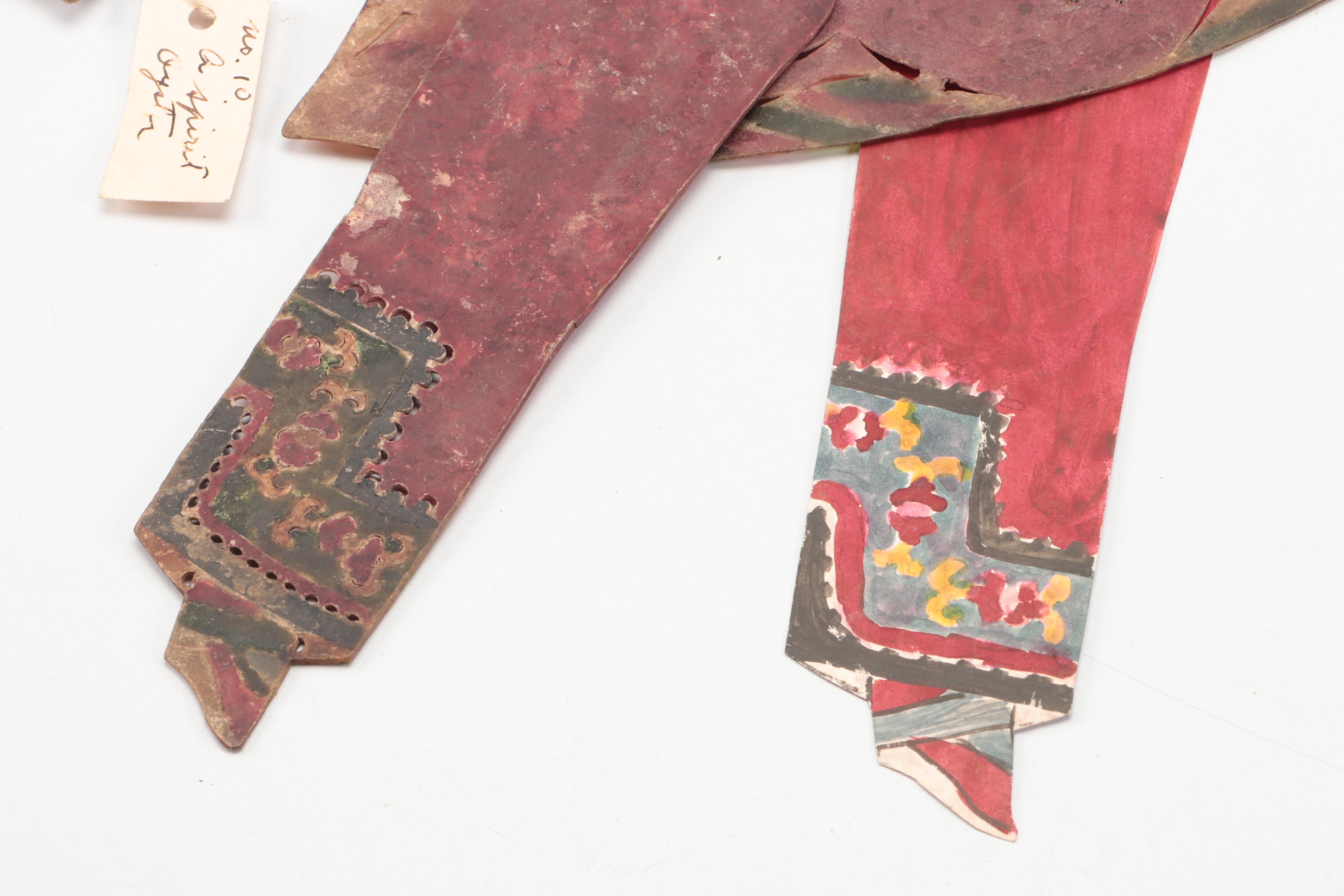 Chinese Oyster Spirit Vellum Shadow Puppet, Circa 1870