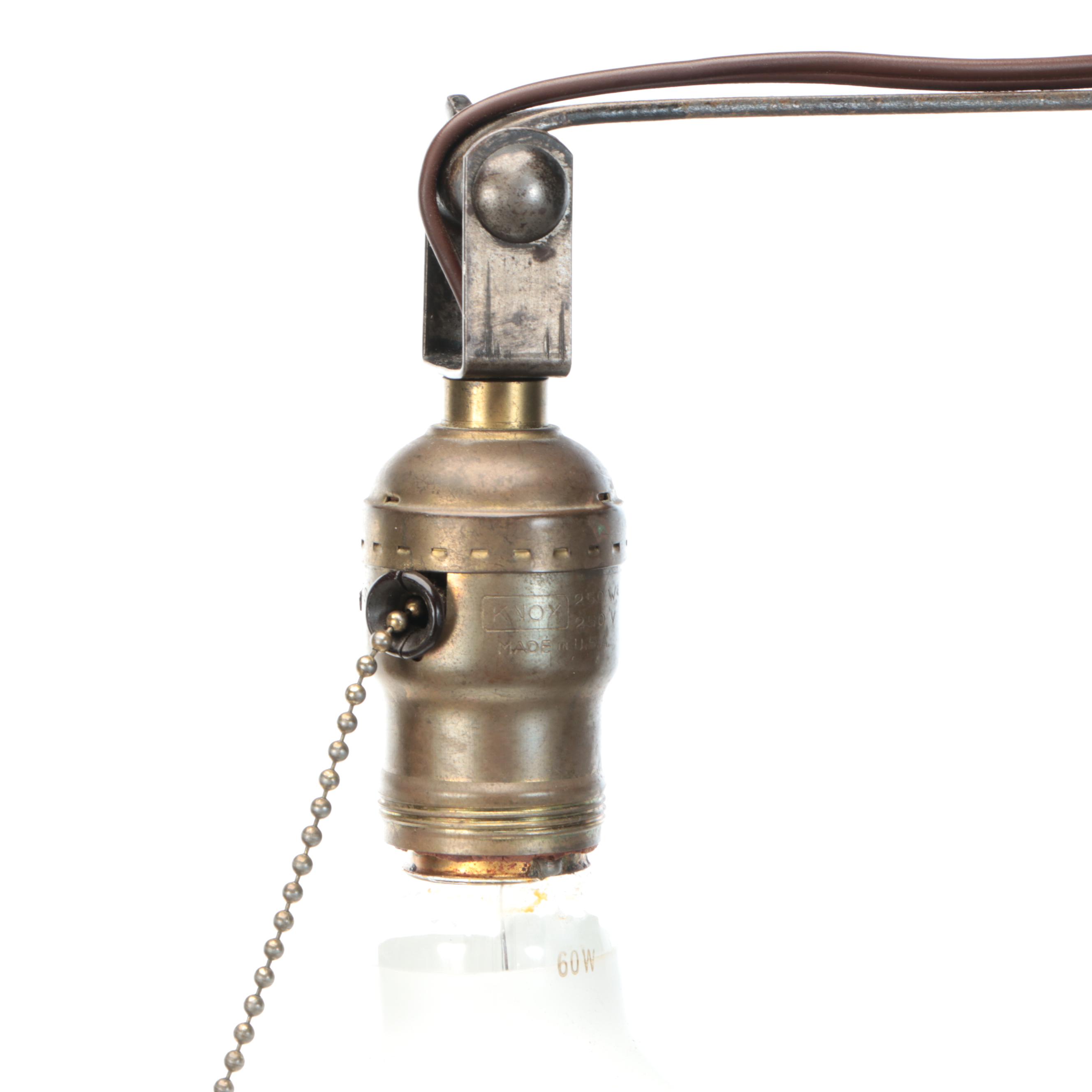 Colonial Revival Style Bronzed Metal Floor Lamp, Early to Mid-20th Century