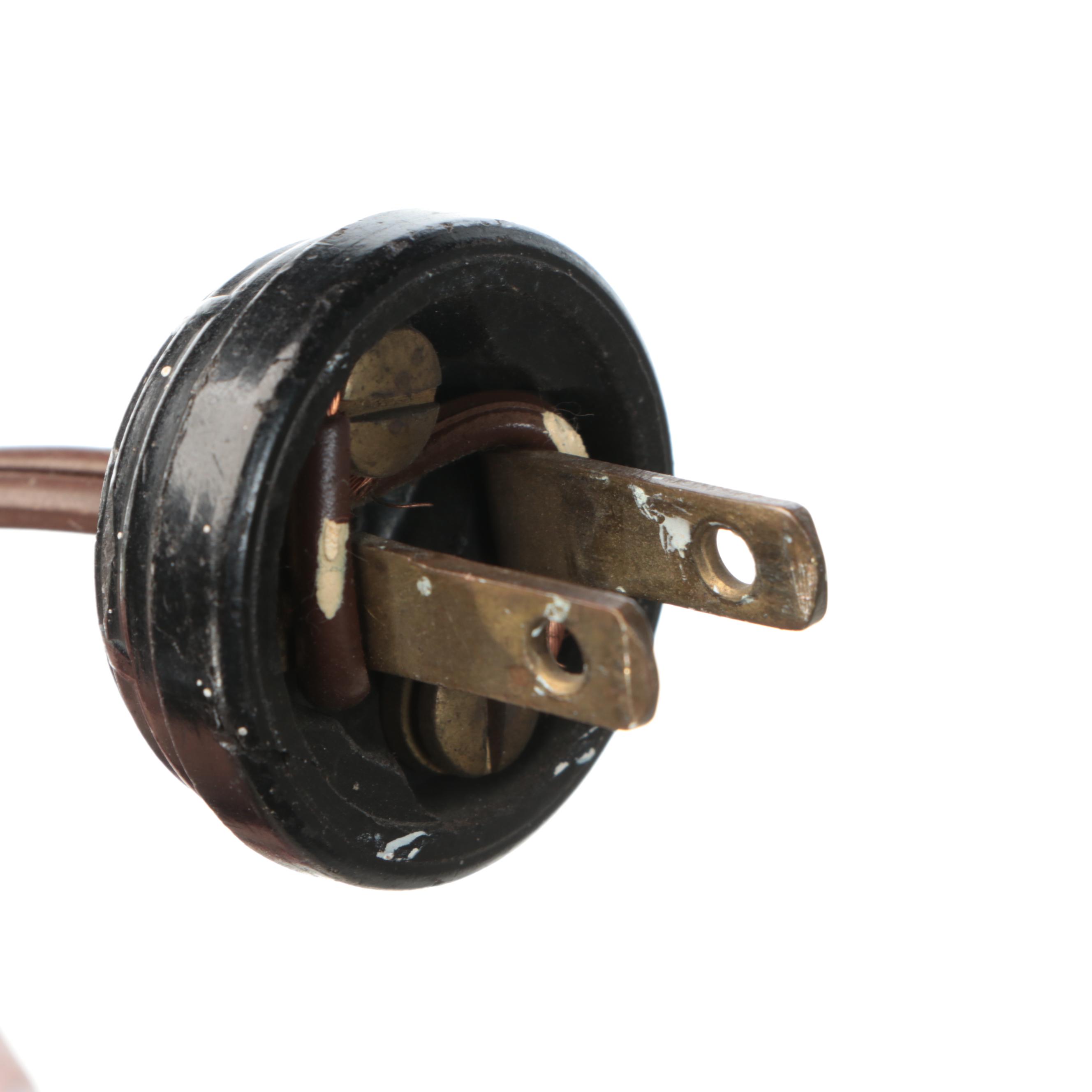 Colonial Revival Style Bronzed Metal Floor Lamp, Early to Mid-20th Century