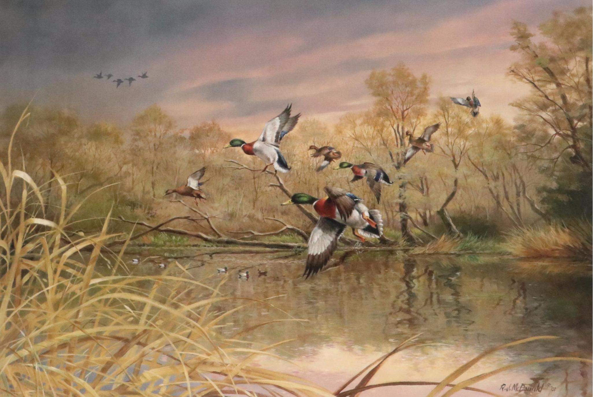 Ralph J. McDonald Offset Lithograph "Unexpected Guests," 2001