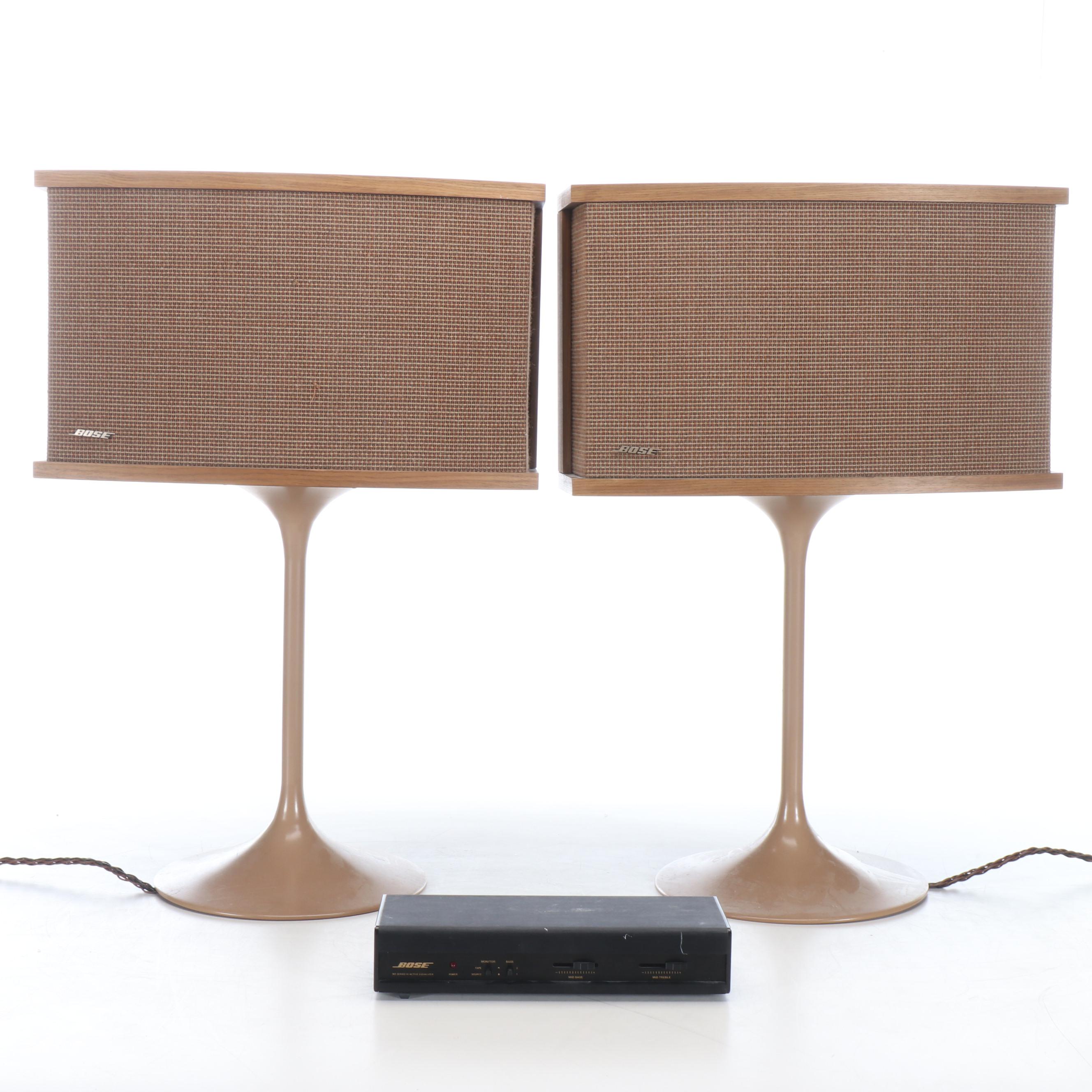 Bose 901° Series Standing Speakers and Equalizer