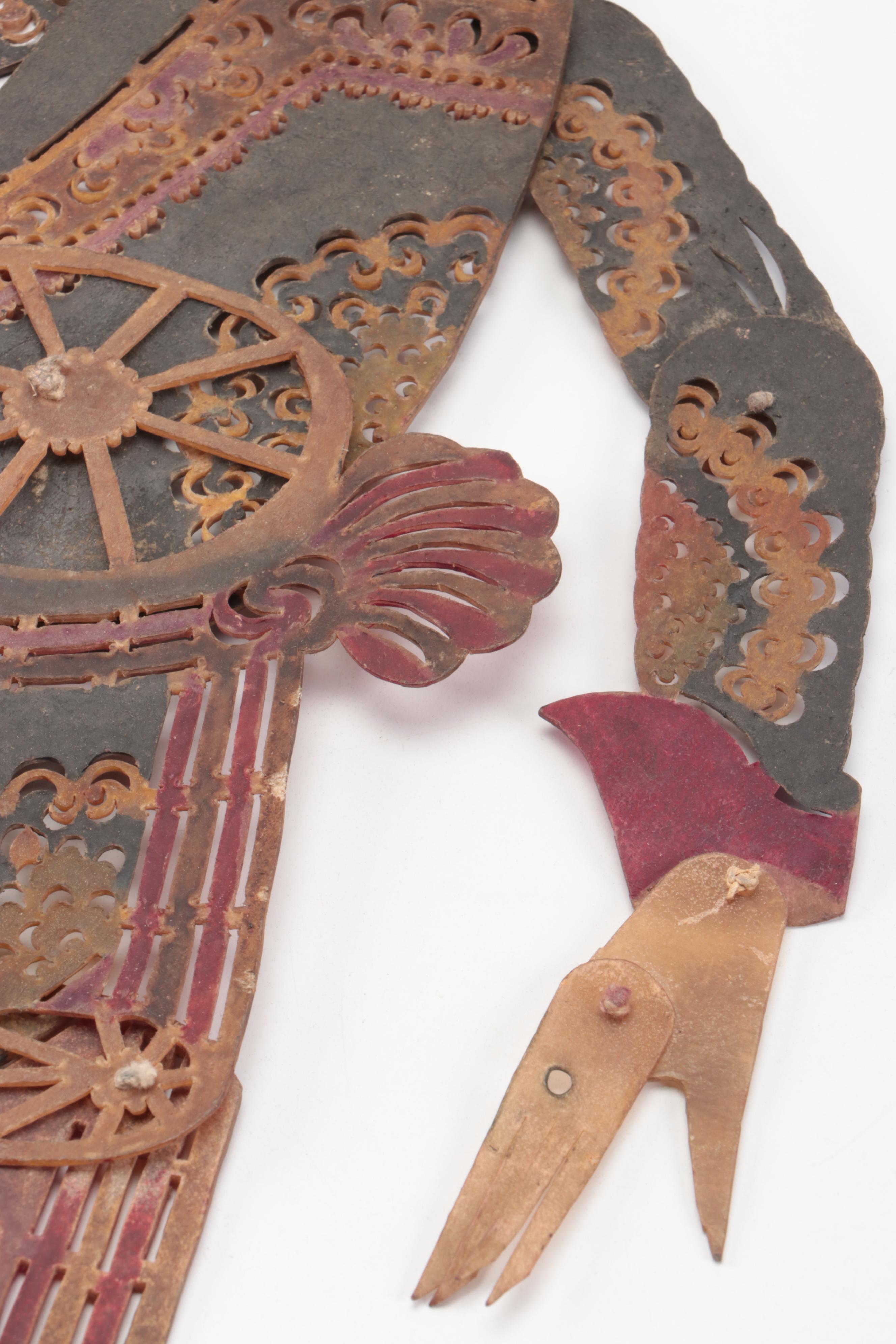 Chinese Assistant General Vellum Shadow Puppet, Circa 1870