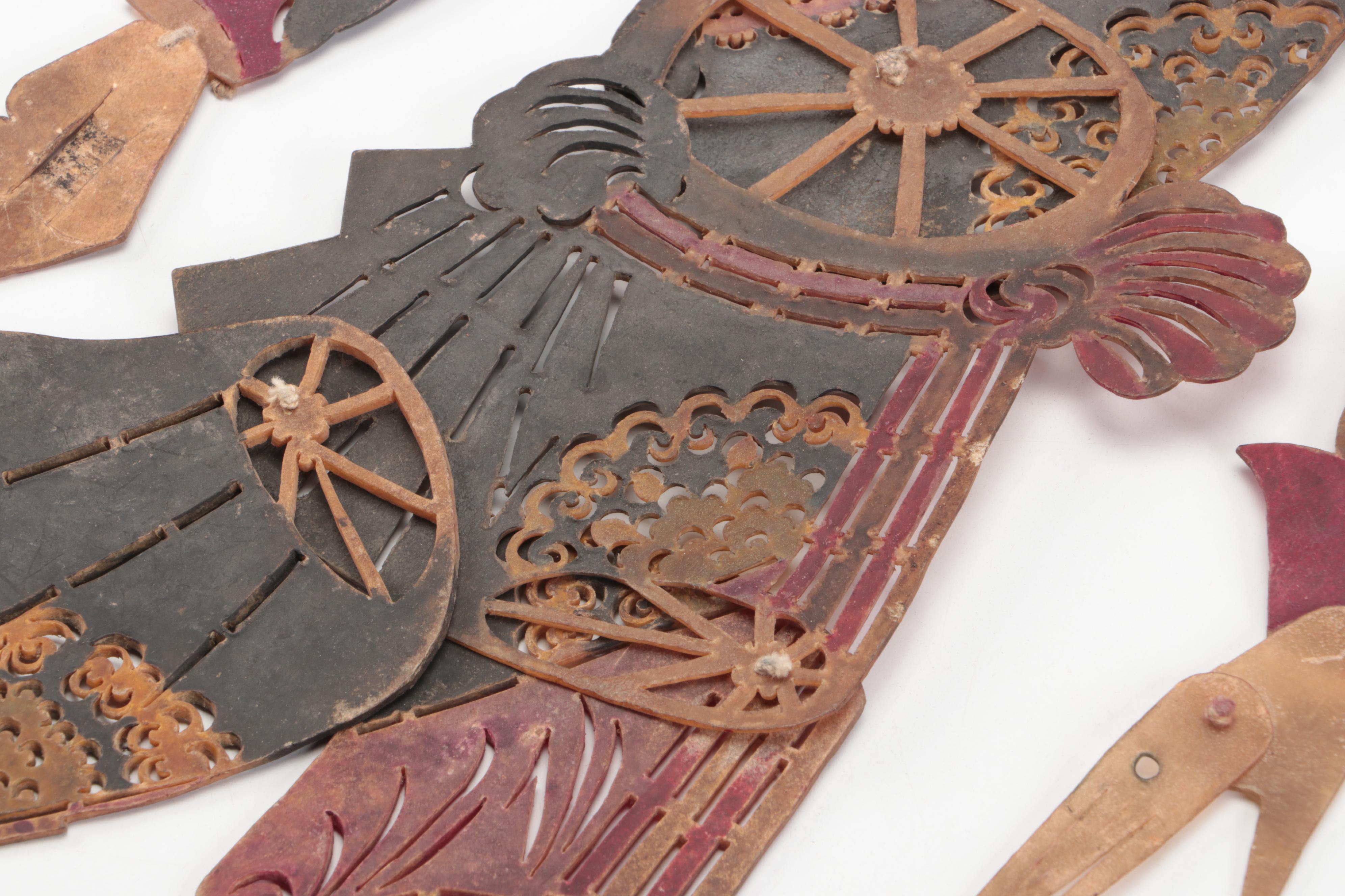 Chinese Assistant General Vellum Shadow Puppet, Circa 1870