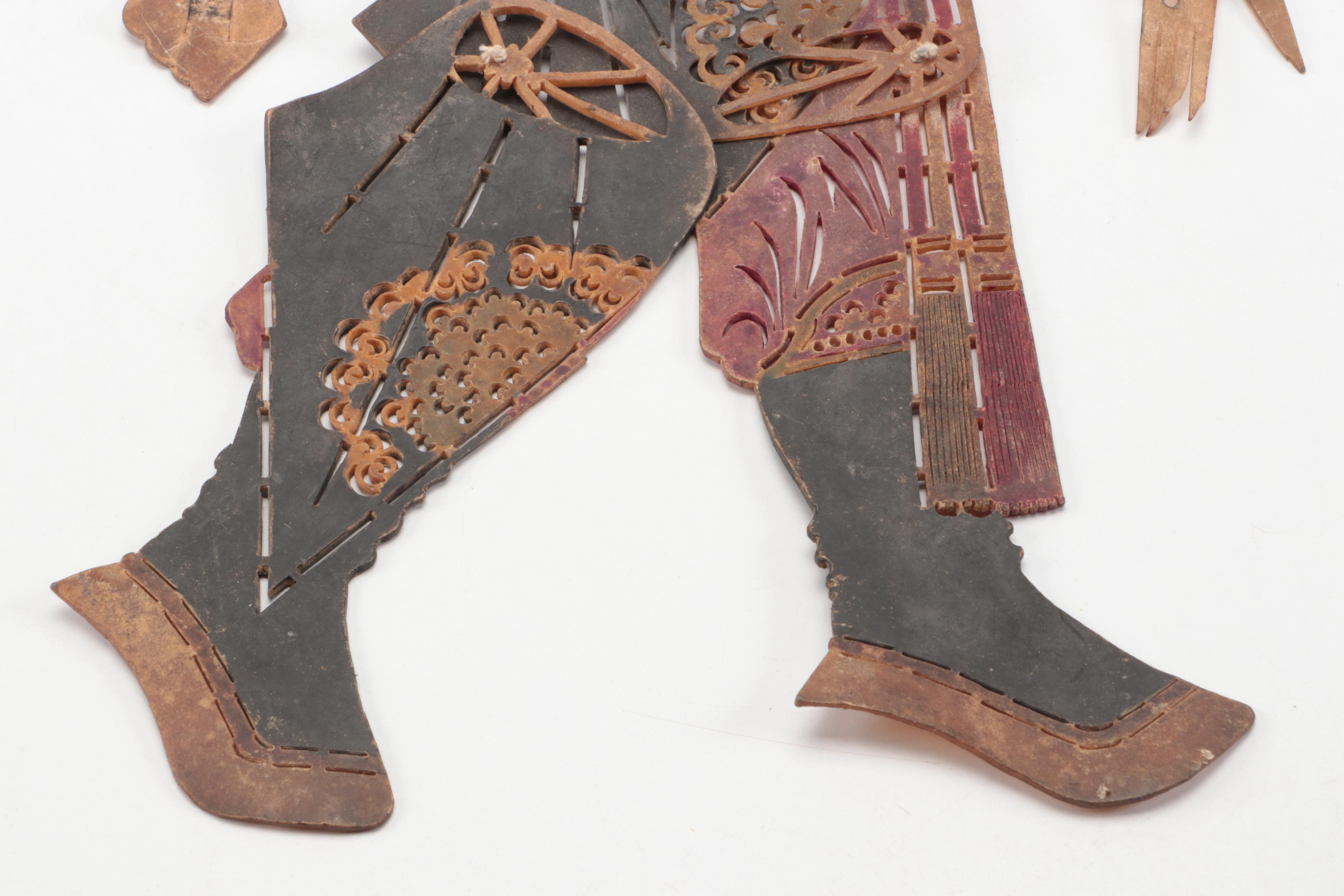 Chinese Assistant General Vellum Shadow Puppet, Circa 1870