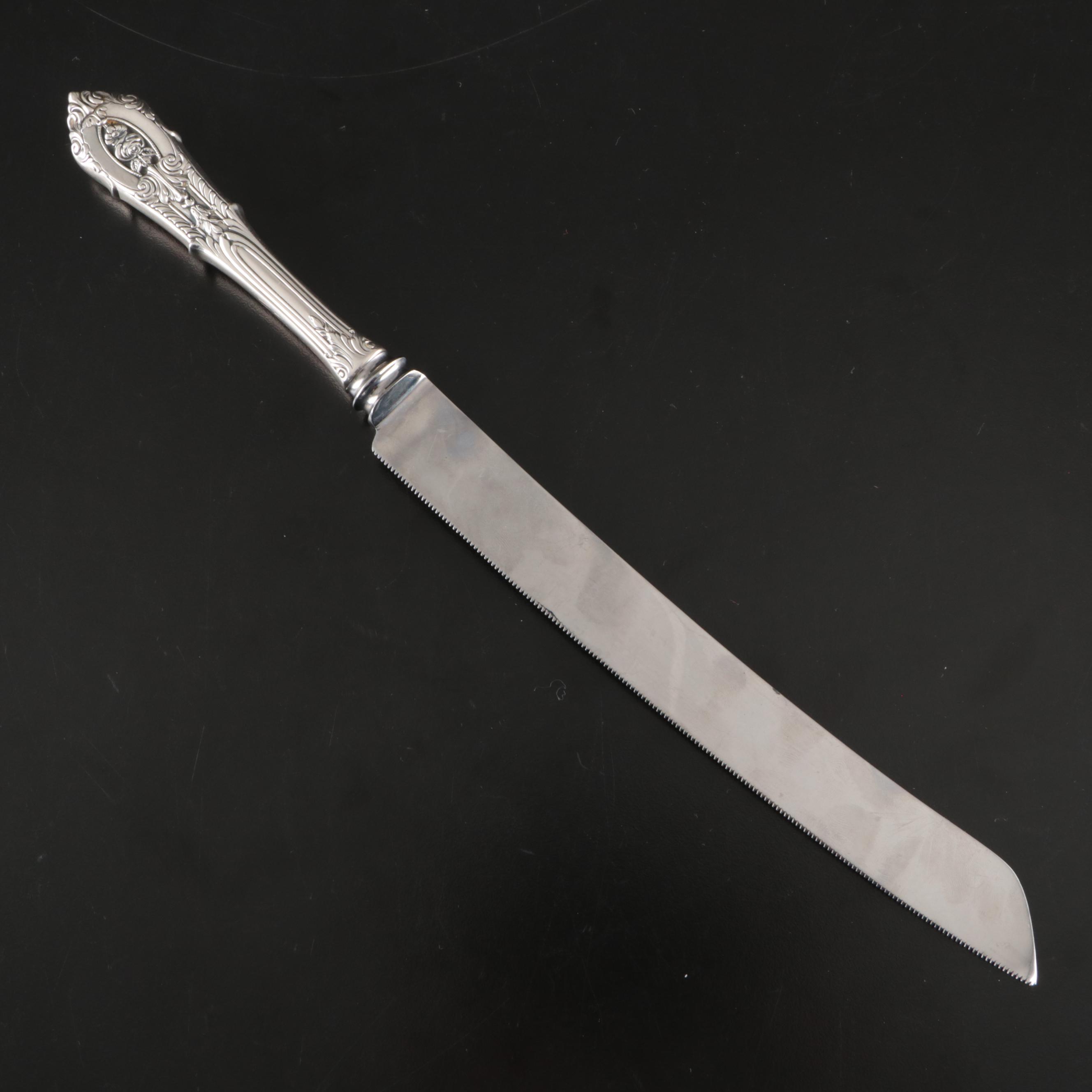 Sheffield Sterling Silver Handled Wedding Cake Knife