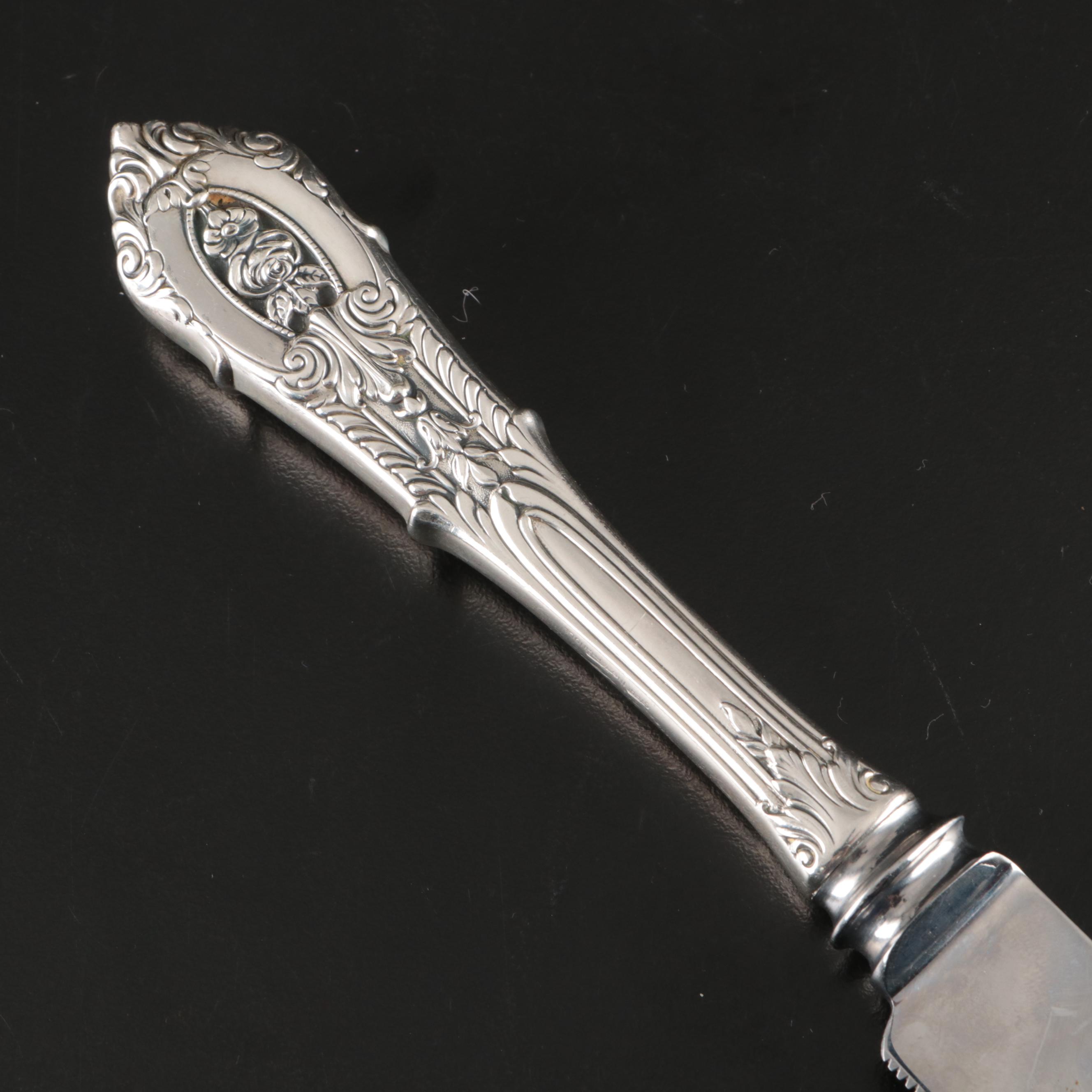 Sheffield Sterling Silver Handled Wedding Cake Knife