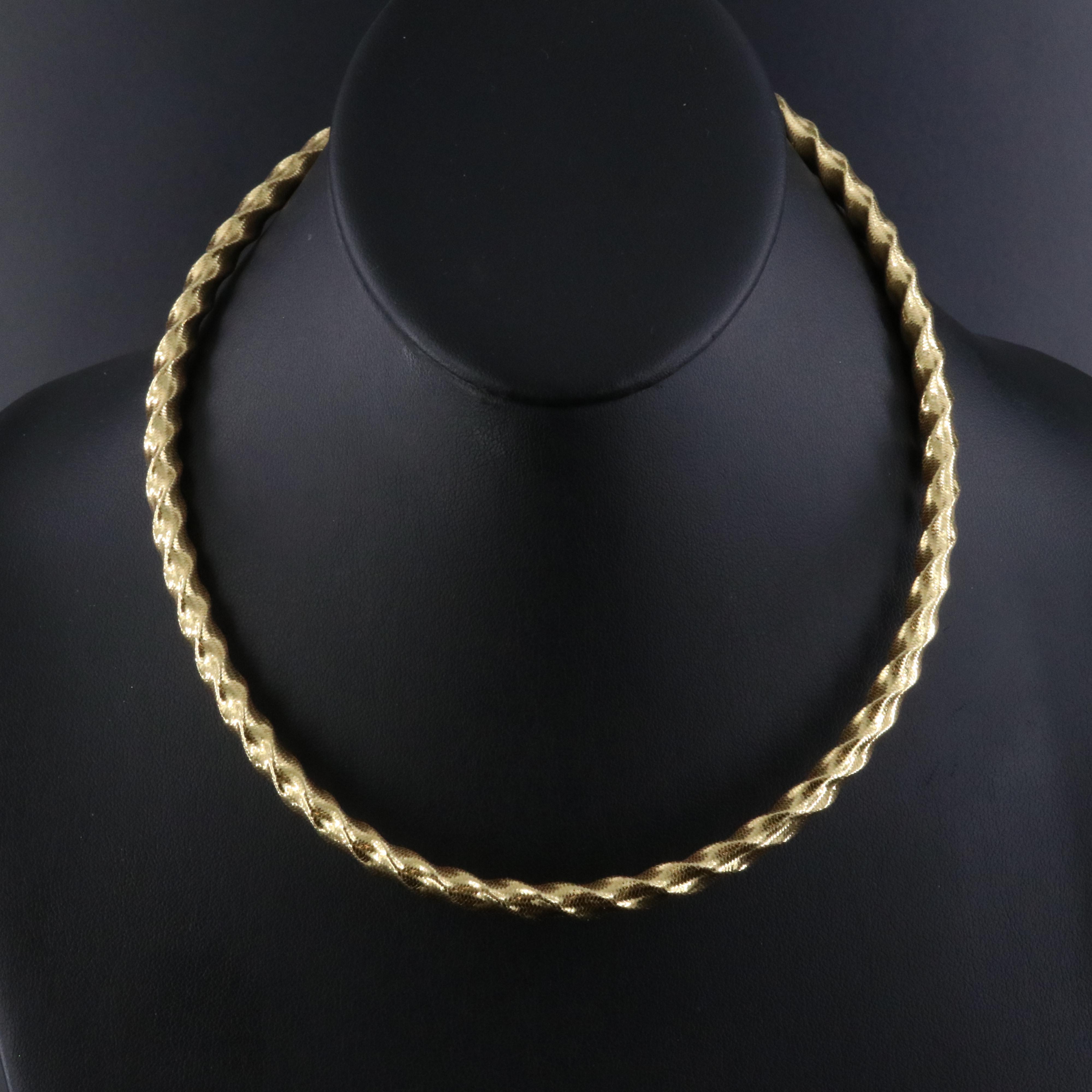 Italian Basketweave Necklace