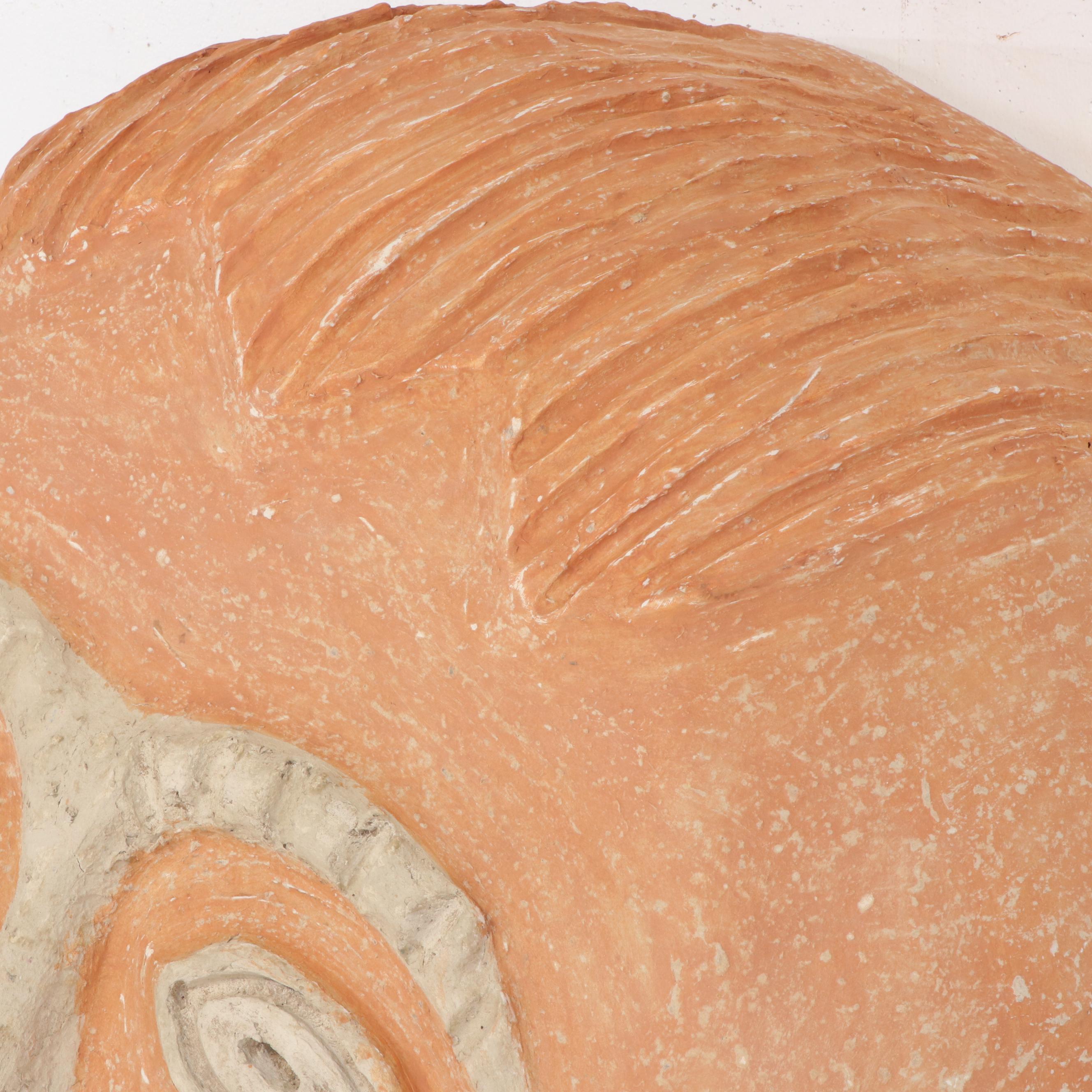 Contemporary Large-Scale Folk Art Papier-Mâchè Wall Hanging Mask