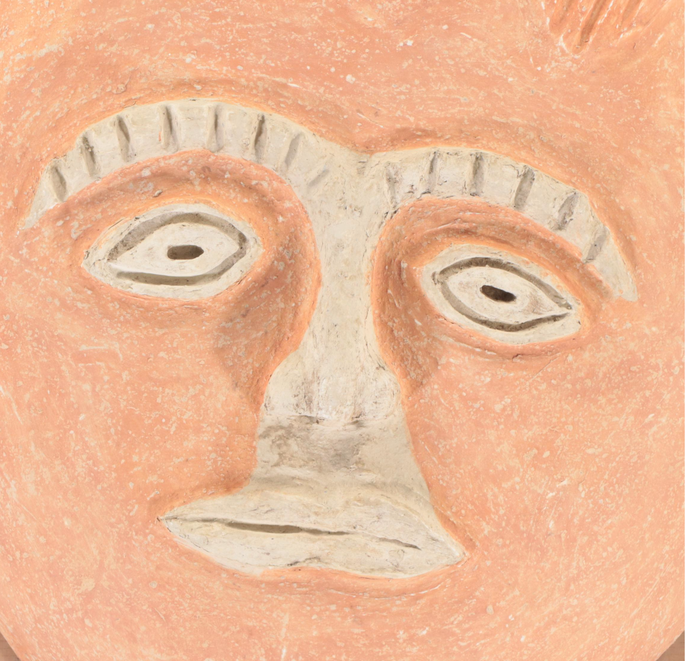 Contemporary Large-Scale Folk Art Papier-Mâchè Wall Hanging Mask