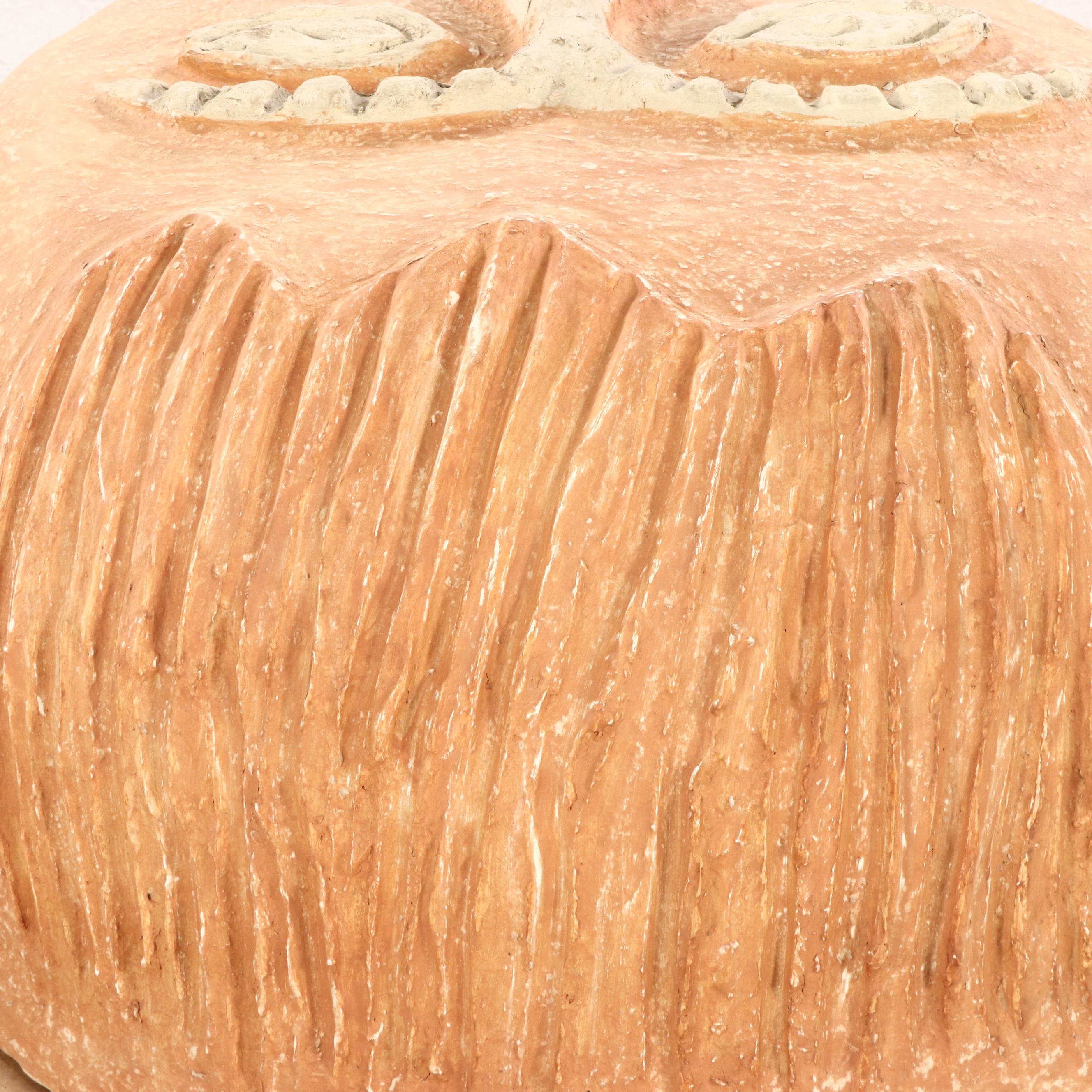 Contemporary Large-Scale Folk Art Papier-Mâchè Wall Hanging Mask