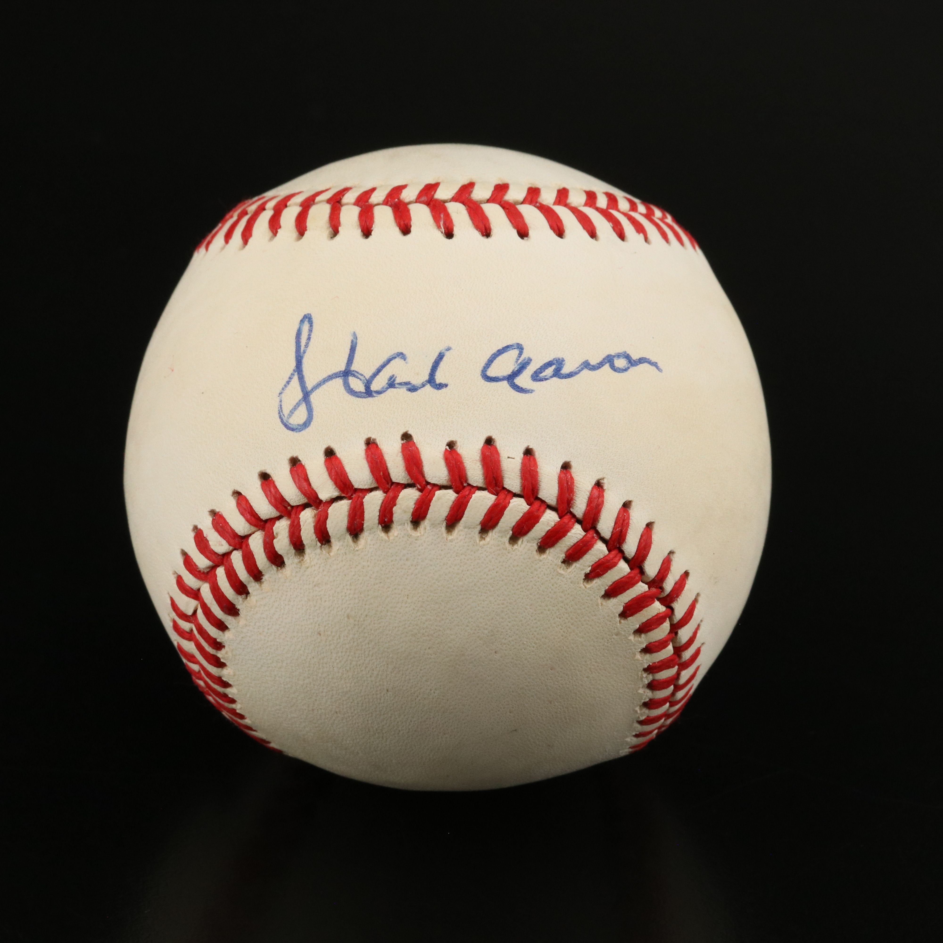 Hank Aaron Signed Rawlings Official National League Baseball
