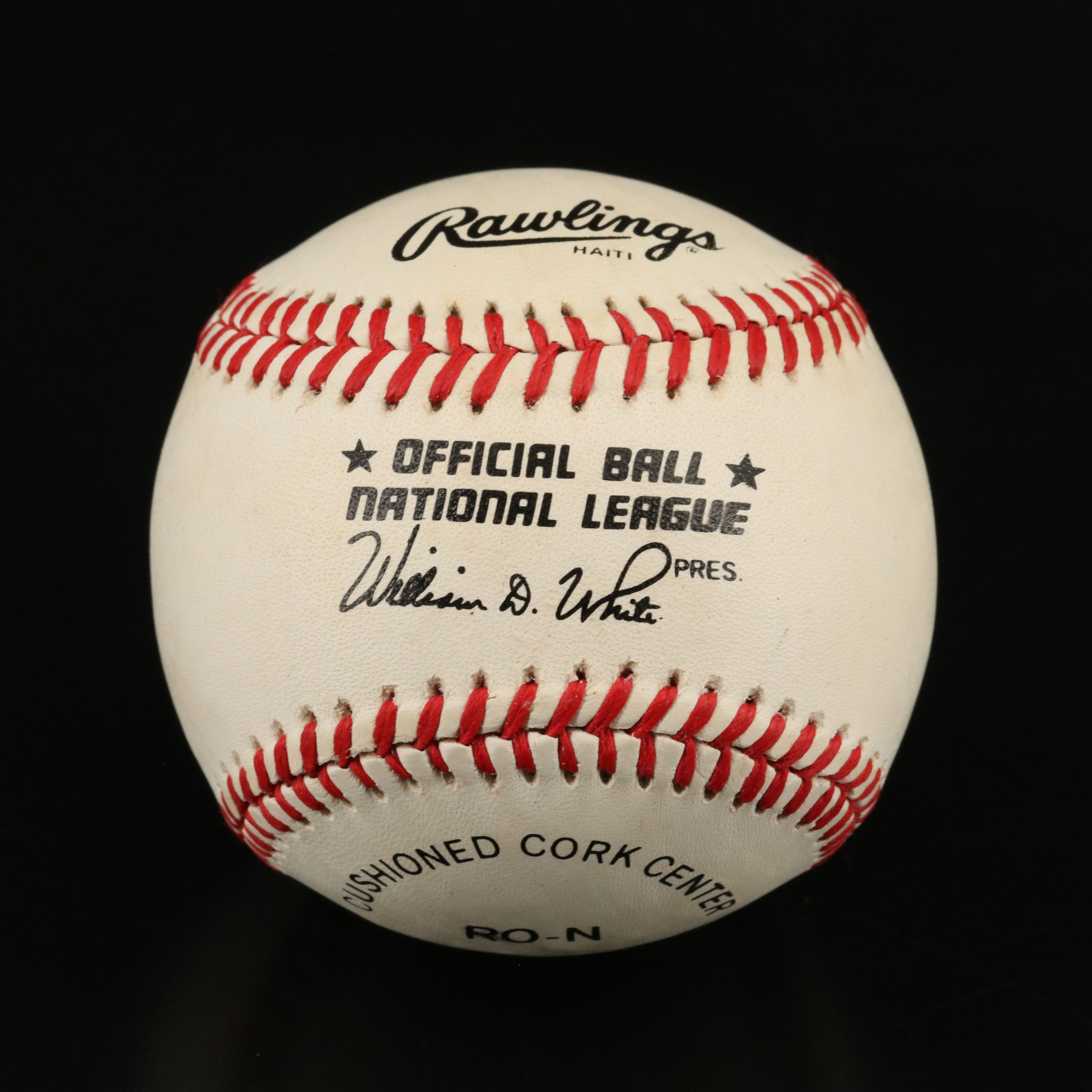 Hank Aaron Signed Rawlings Official National League Baseball