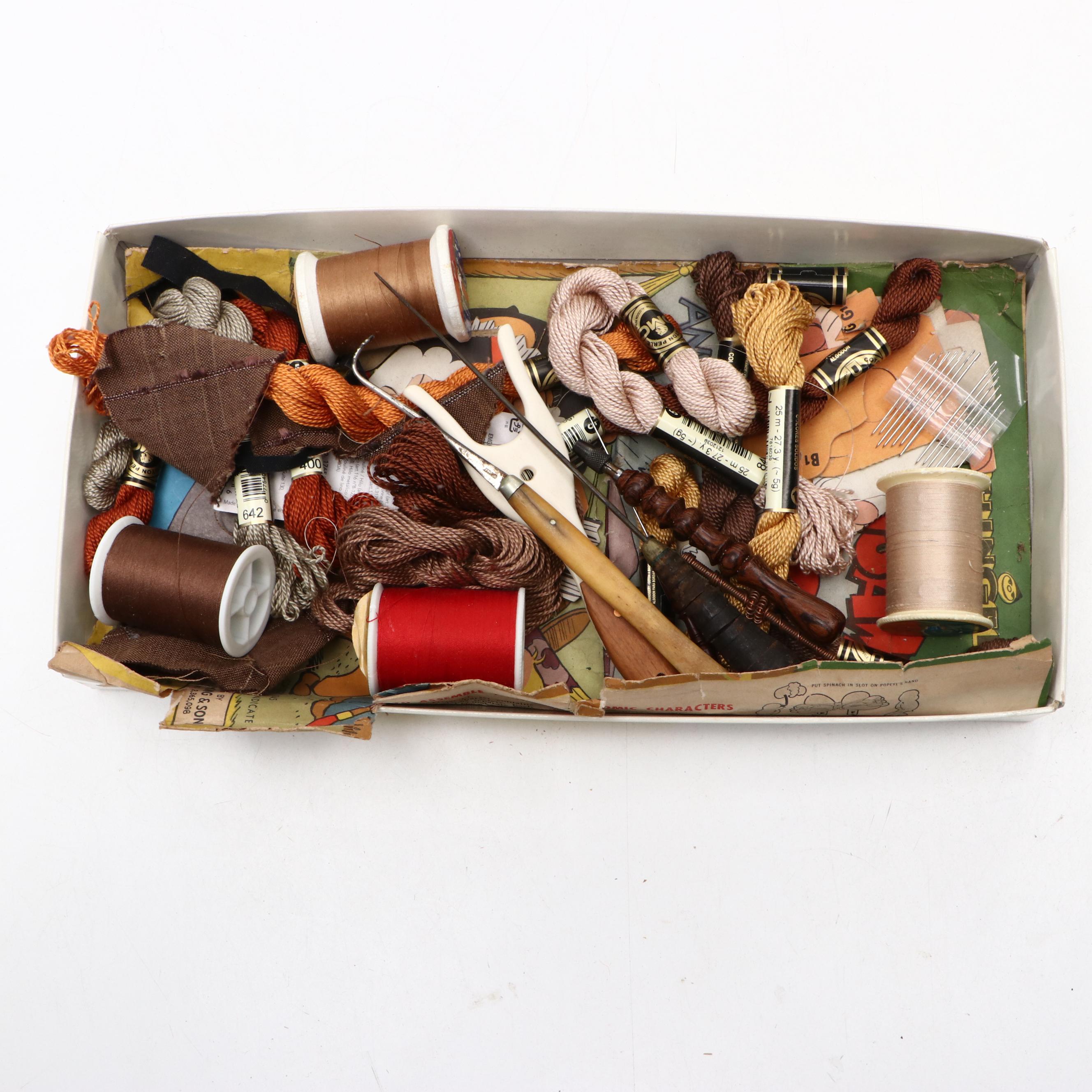 Wooden Braiding and Weaving Implements