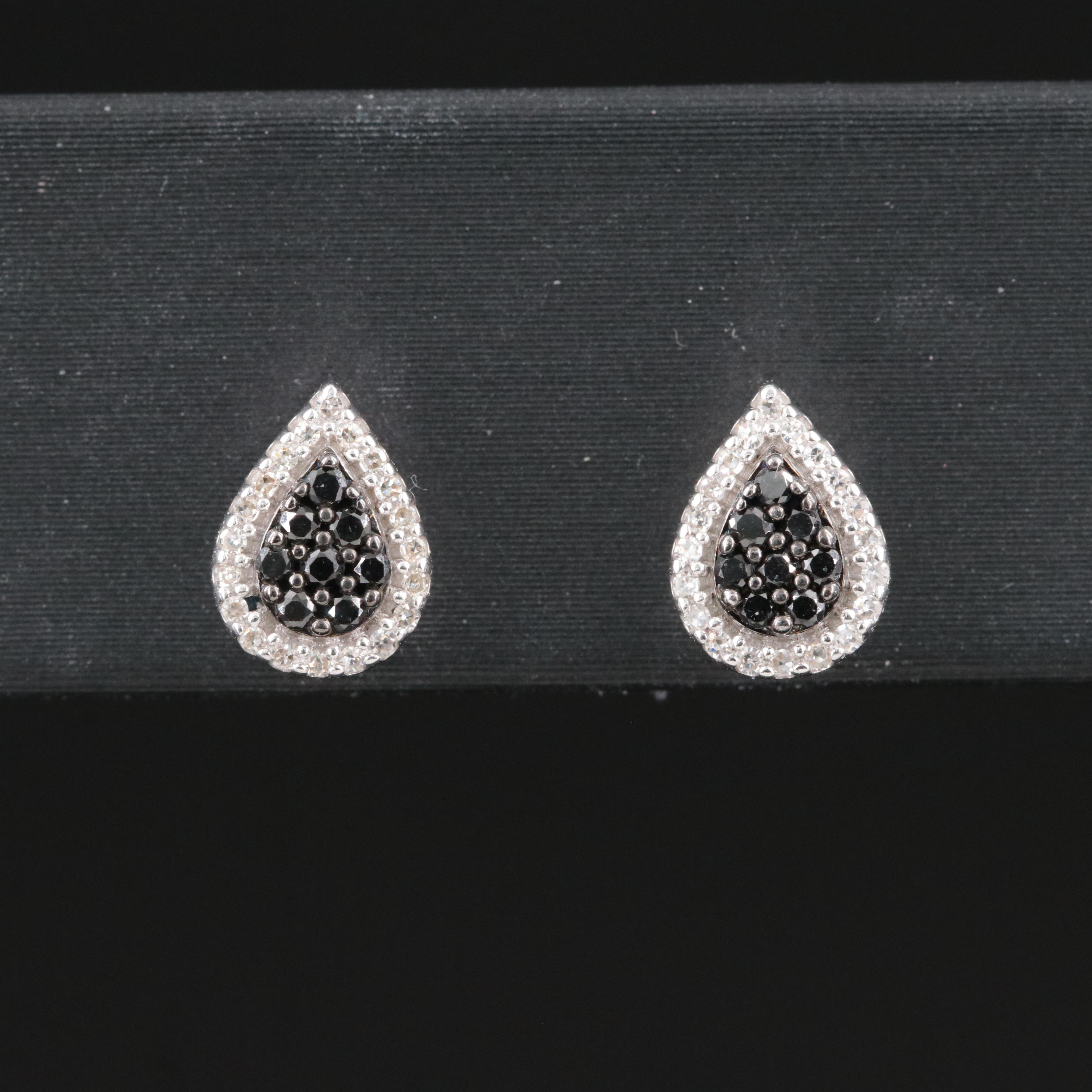 Sterling Diamond Earrings