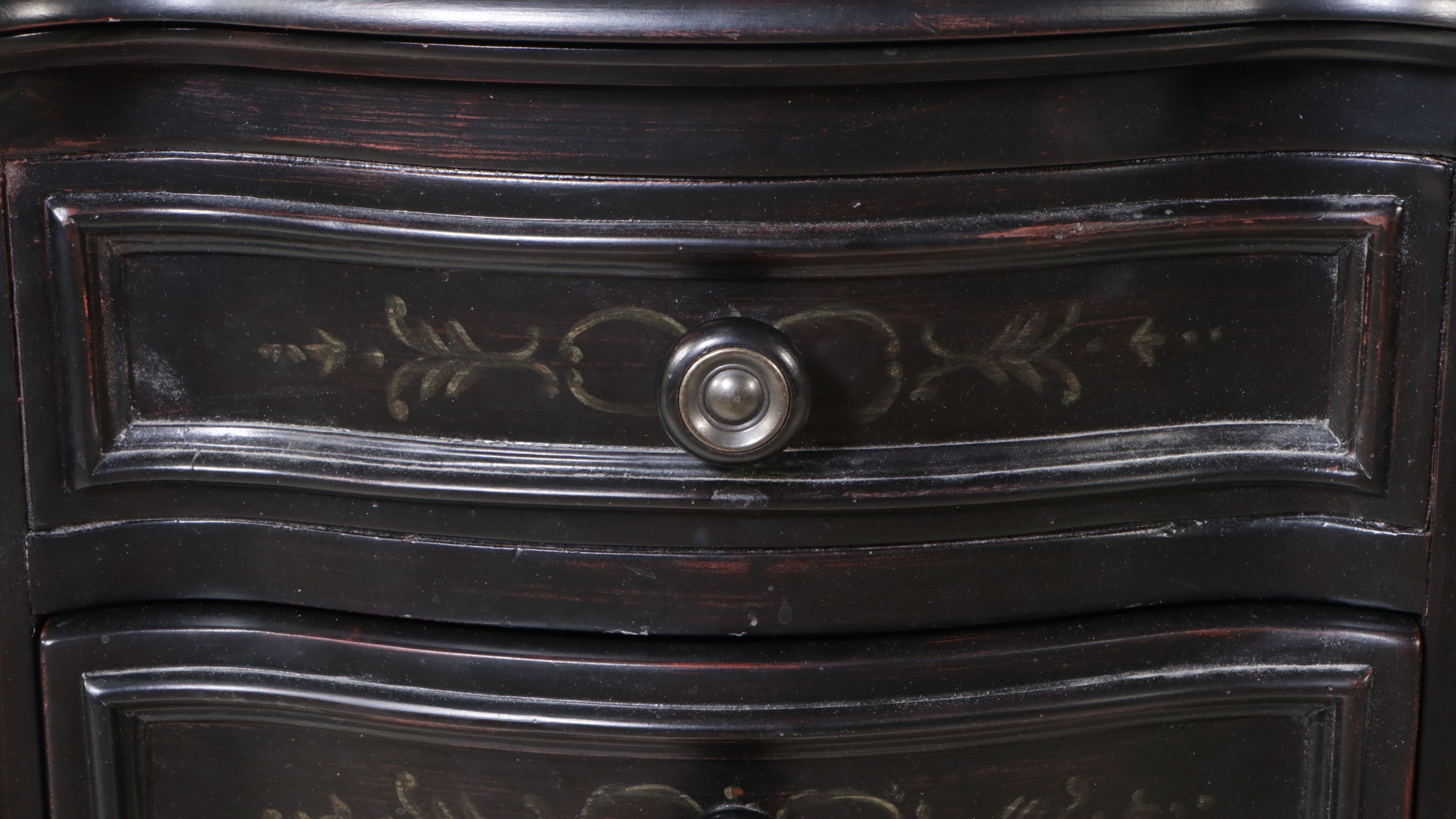 Louis Philippe Style Ebonized Wood Lingerie Chest