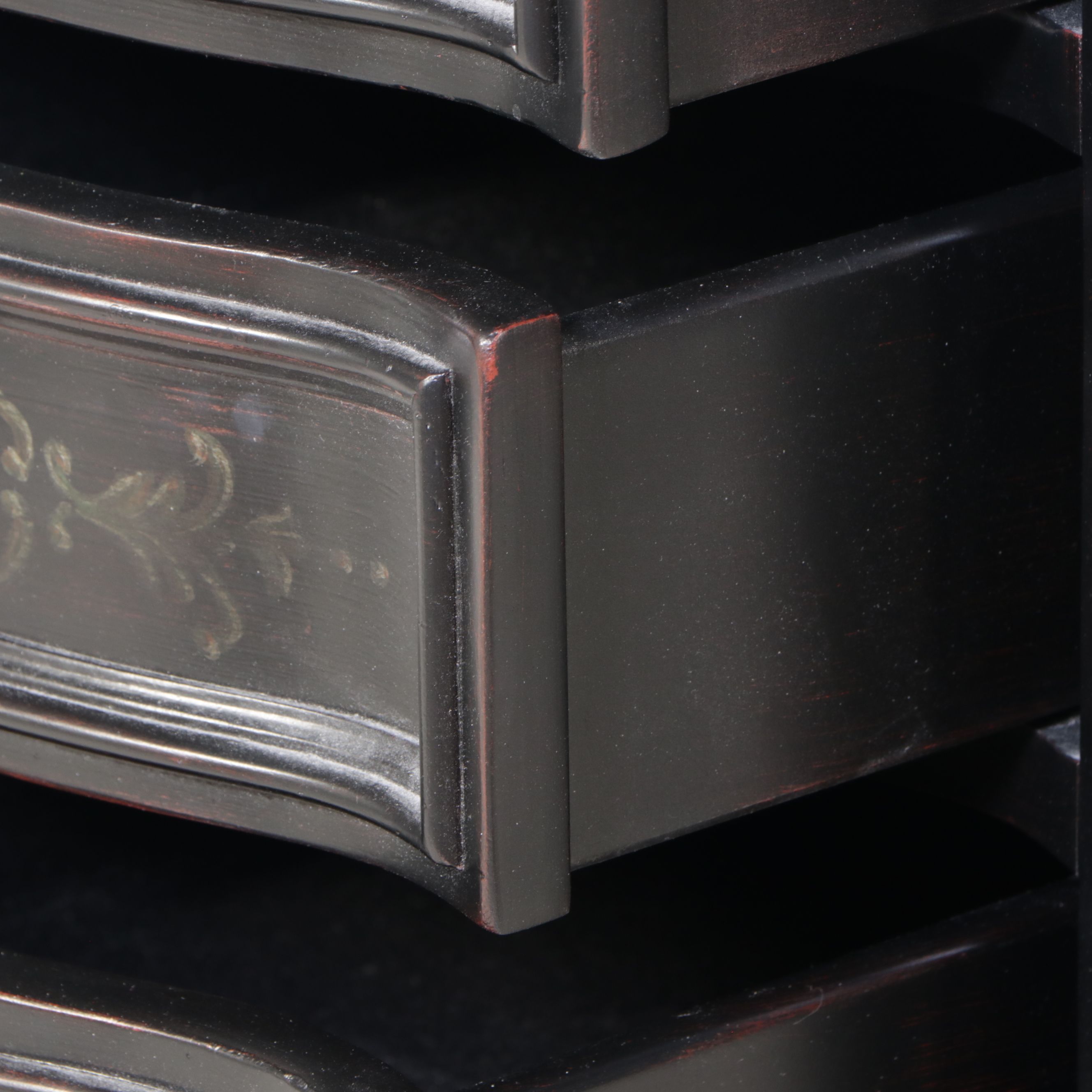 Louis Philippe Style Ebonized Wood Lingerie Chest