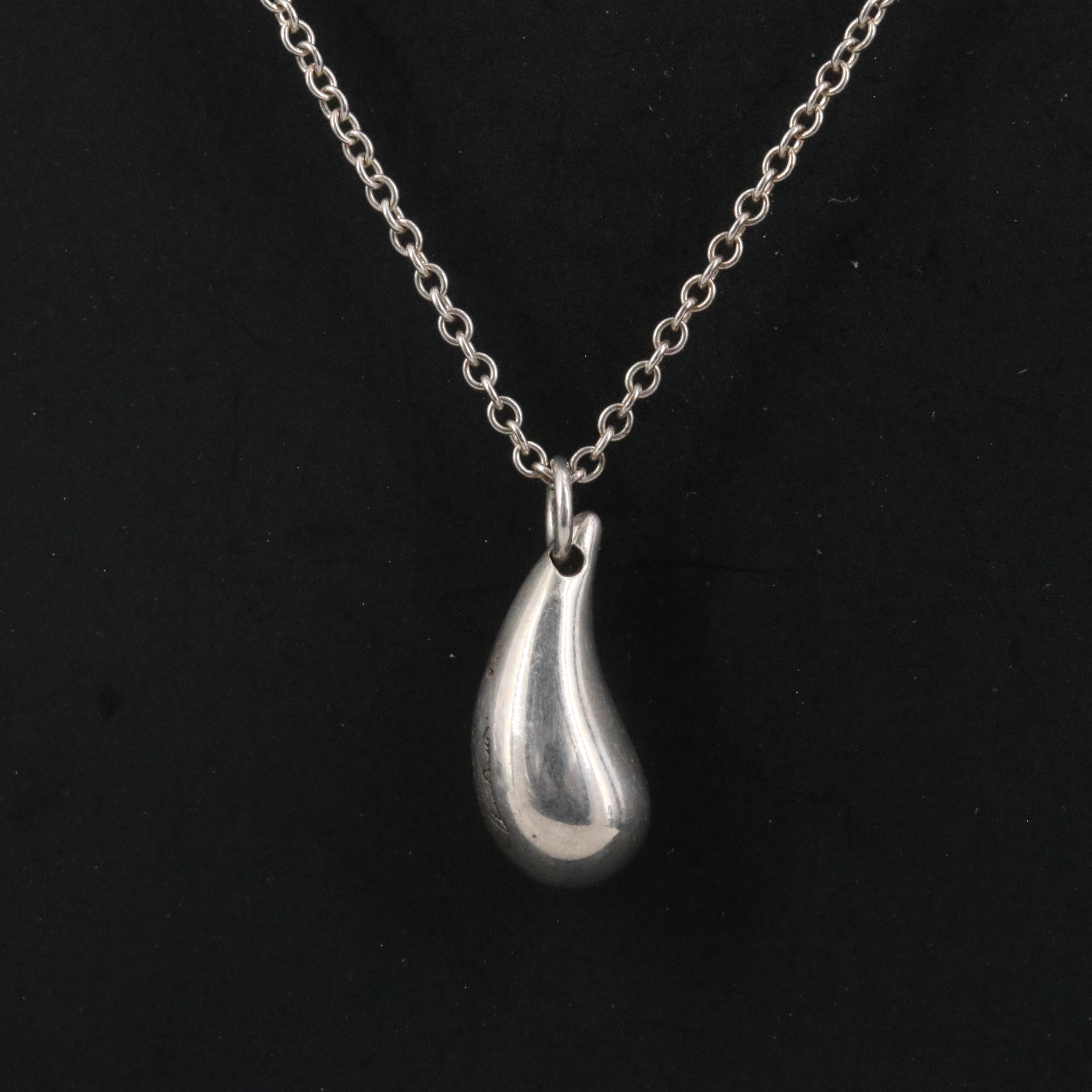 Elsa Peretti for Tiffany & Co. Sterling Teardrop Necklace