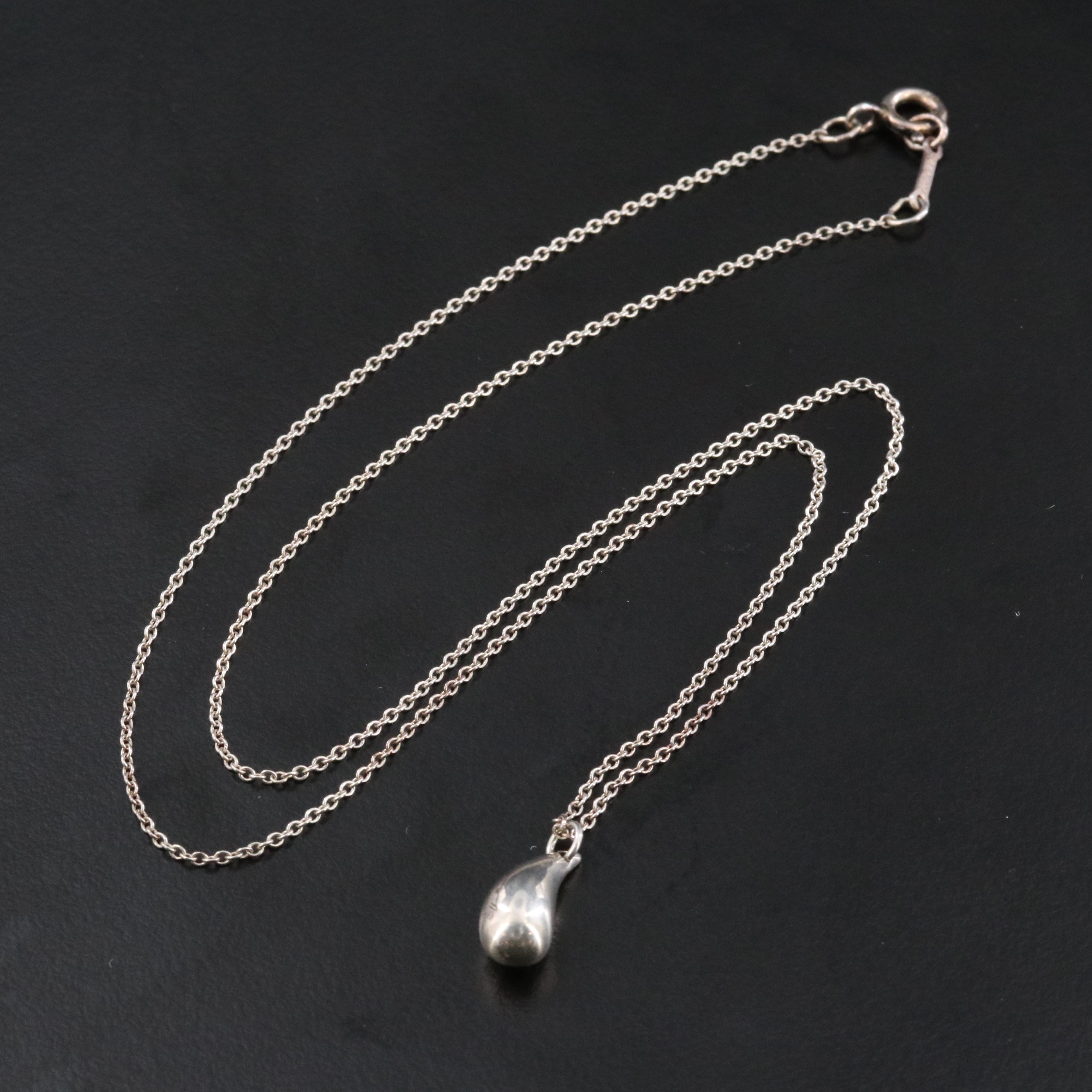 Elsa Peretti for Tiffany & Co. Sterling Teardrop Necklace
