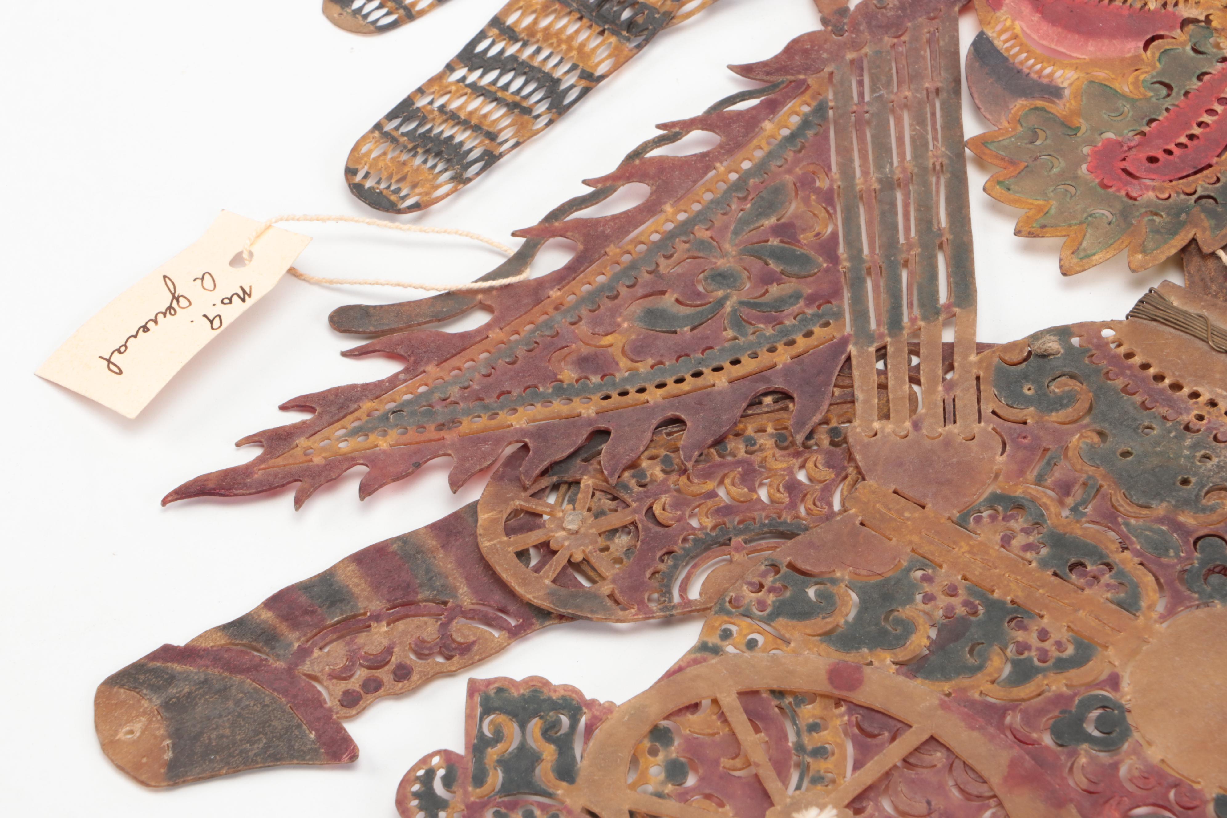 Chinese General Vellum Shadow Puppet, Circa 1870