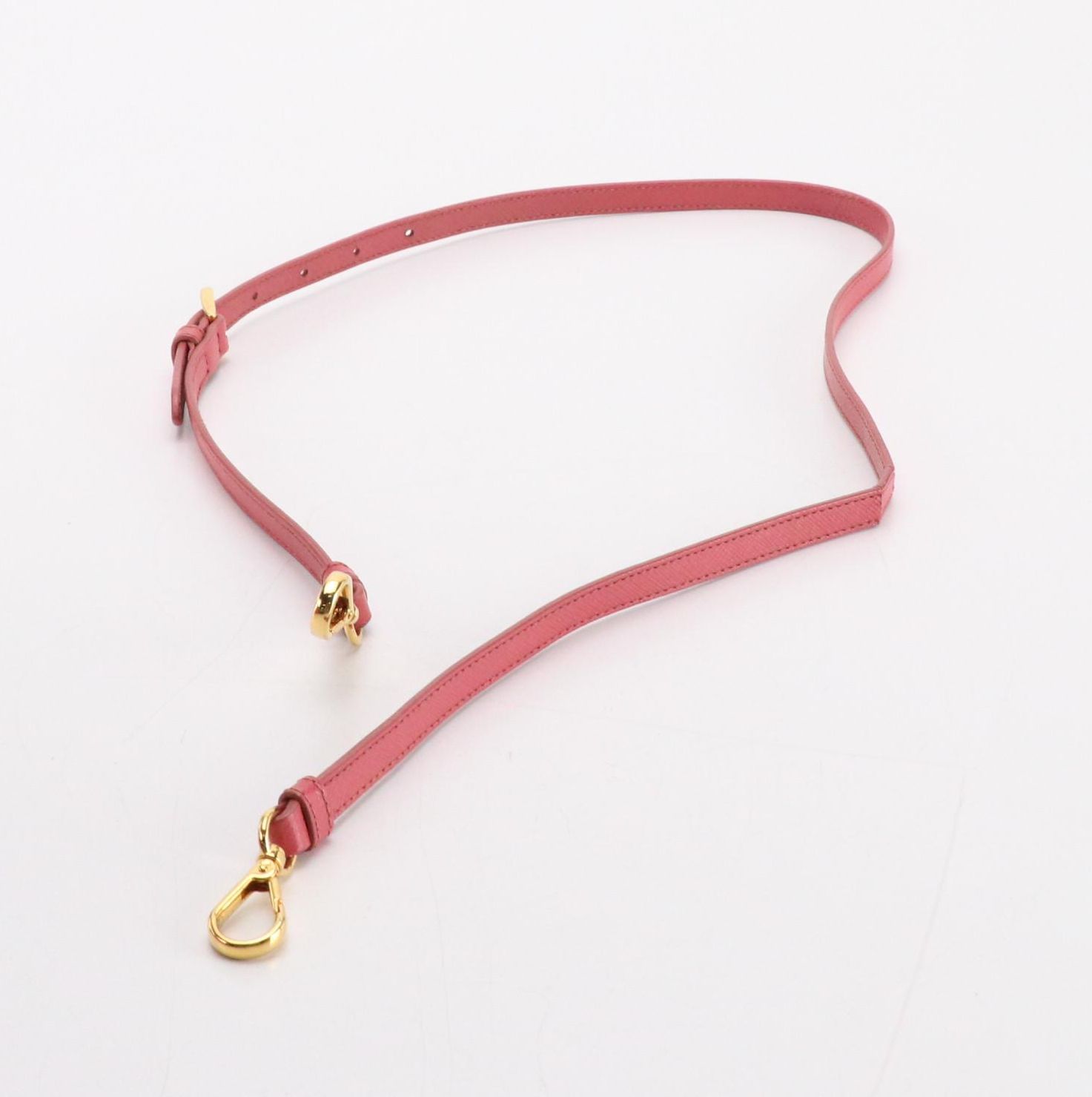 Prada Domed Two-Way Bag in Watermelon Pink Saffiano Leather