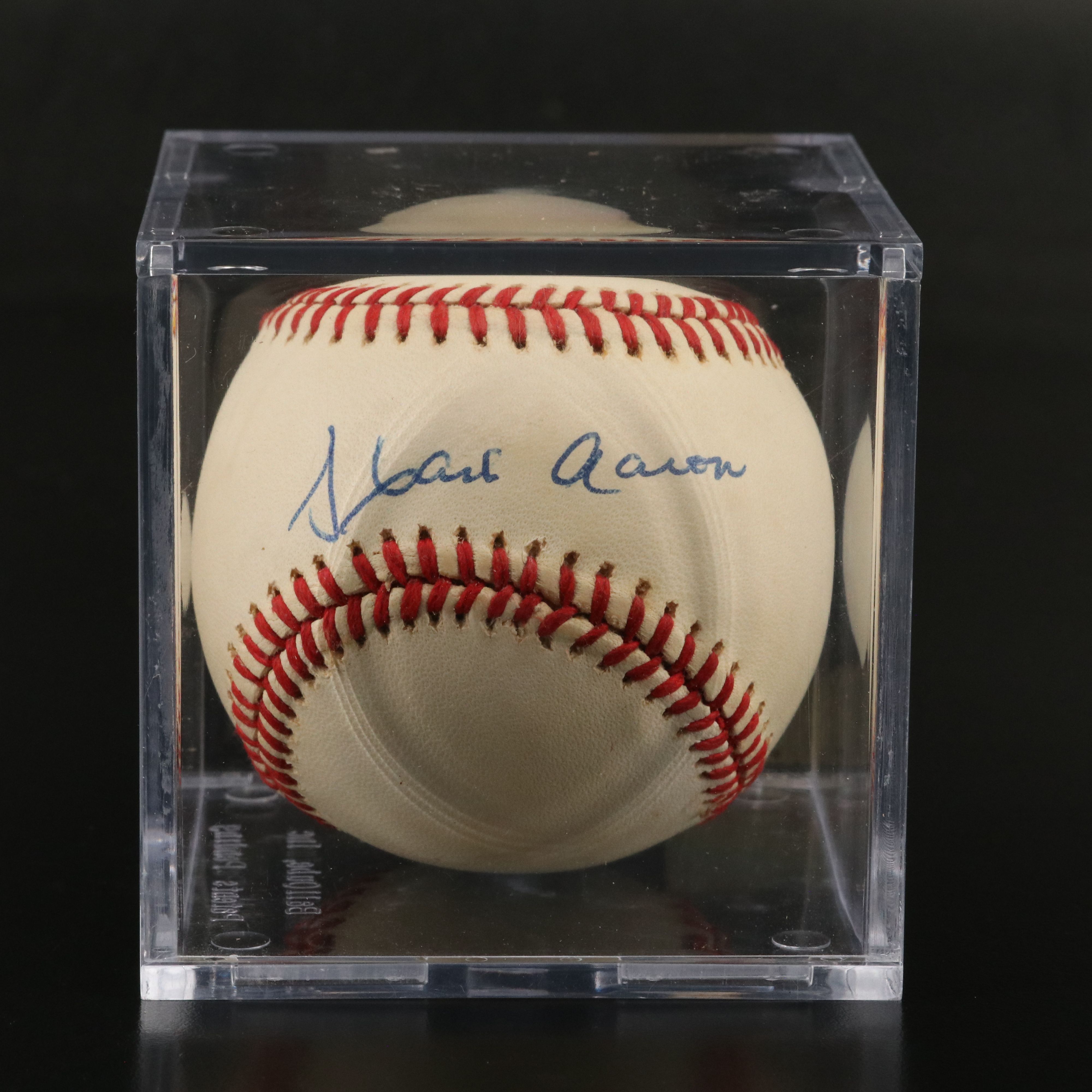 Hank Aaron Signed Rawlings Official National League Baseball