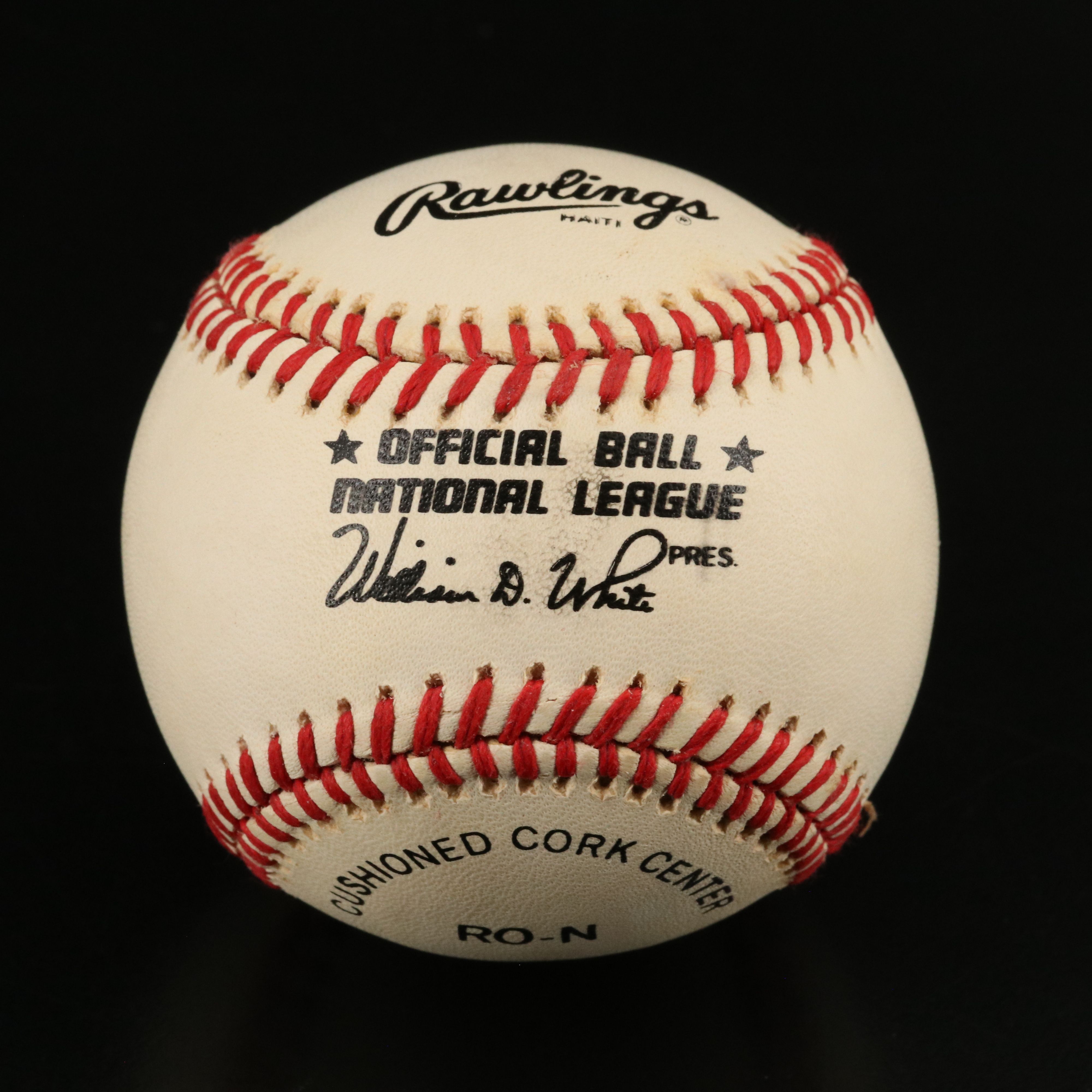 Hank Aaron Signed Rawlings Official National League Baseball