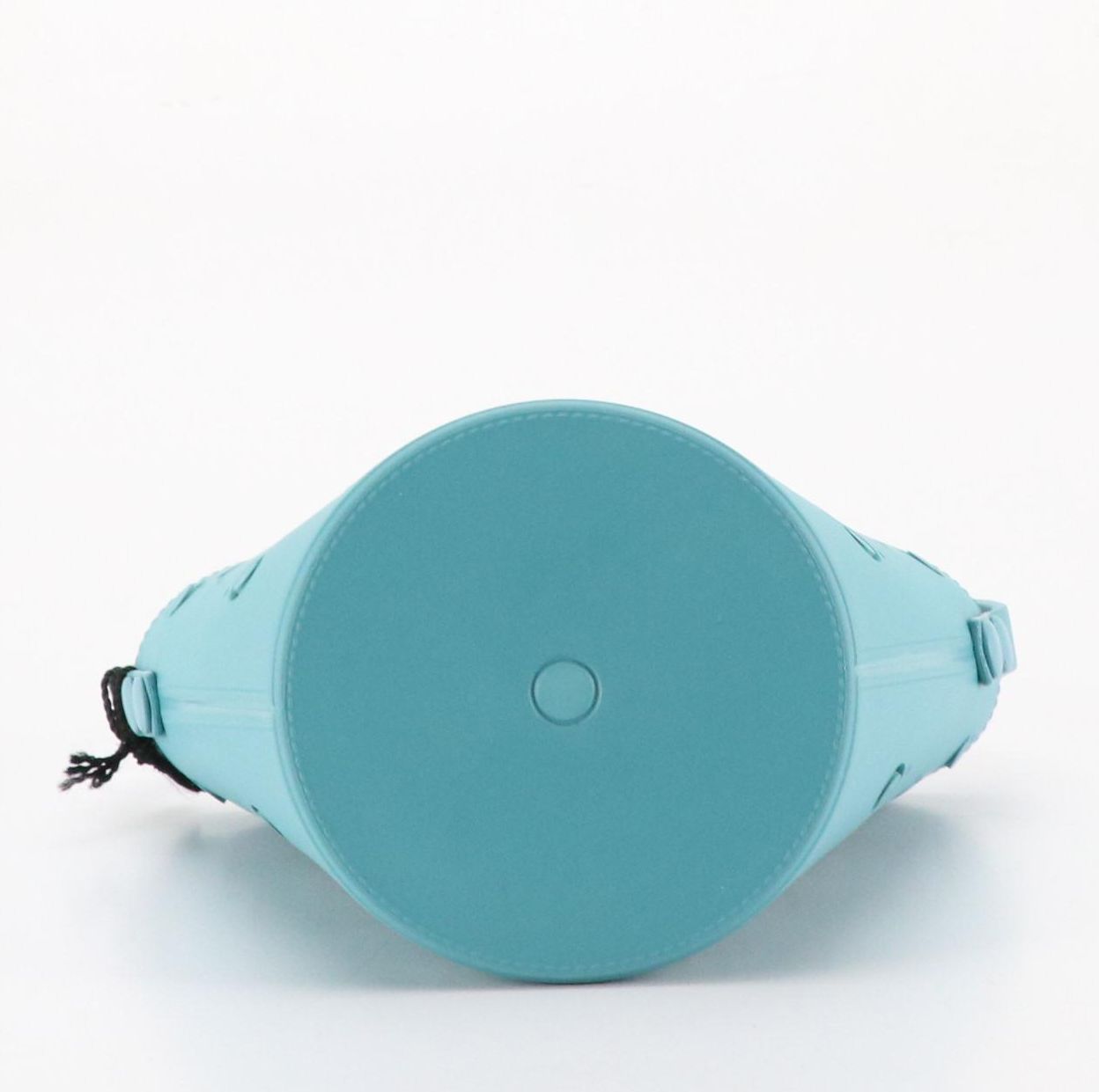 Gucci Kids Small Bucket Bag in Teal Blue GG Perforated Rubber