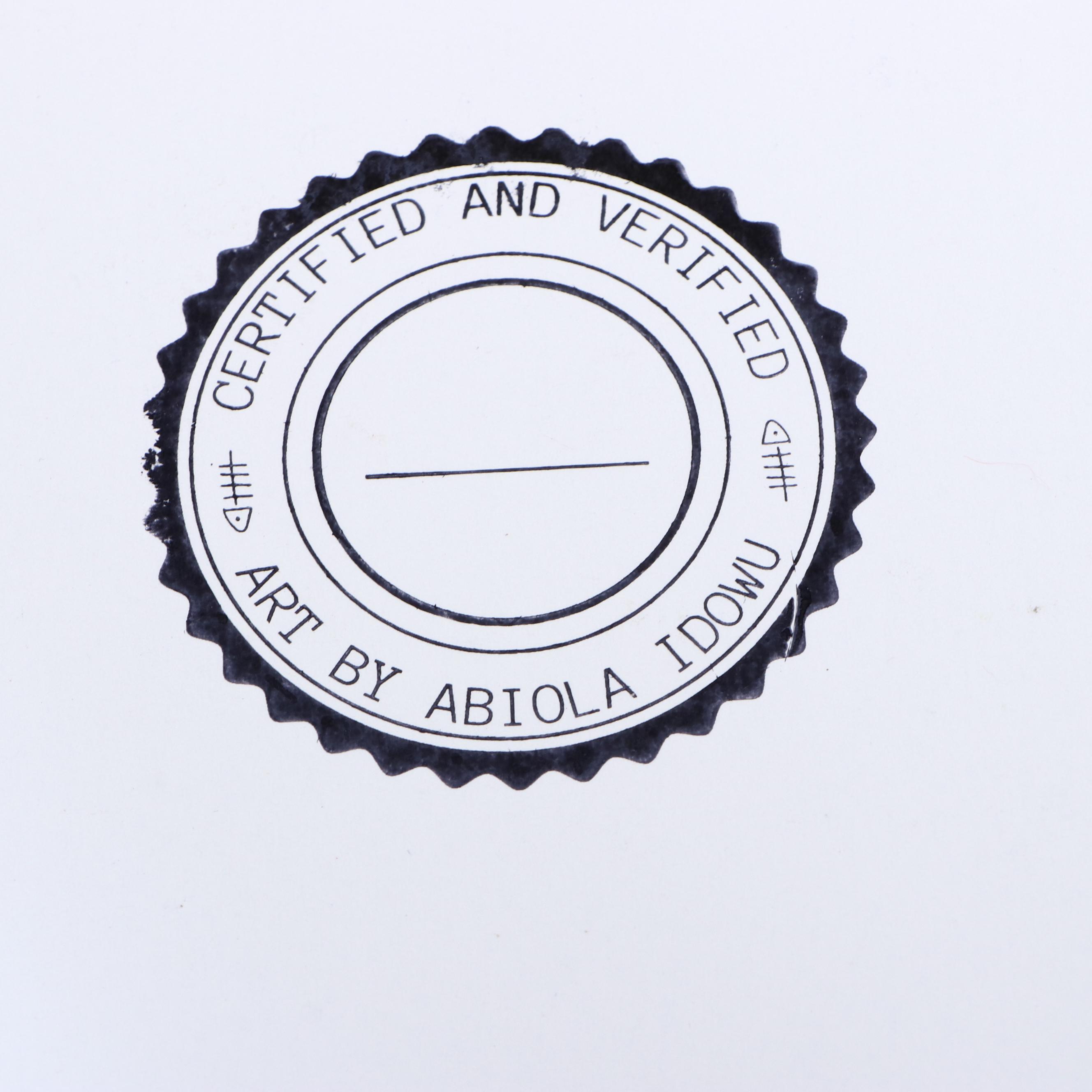 Abiola Idowu Stylized Offset Lithograph Portraits, 21st Century